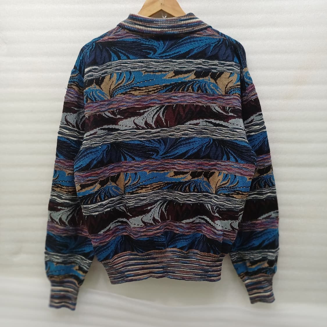 이태리정품 미쏘니 울 모헤어 카라 반집업 니트 남성 XL 훌륭 사랑봉봉 상품이미지2