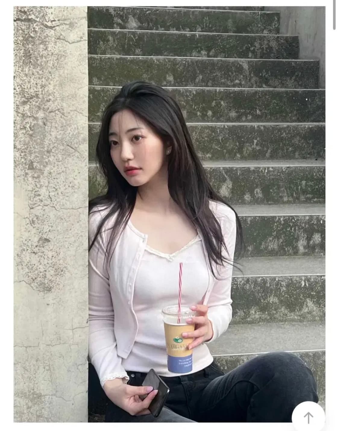 (새상품) 제니오 zaenio  리즈 레이스 슬리브리스/가디건 상품이미지5