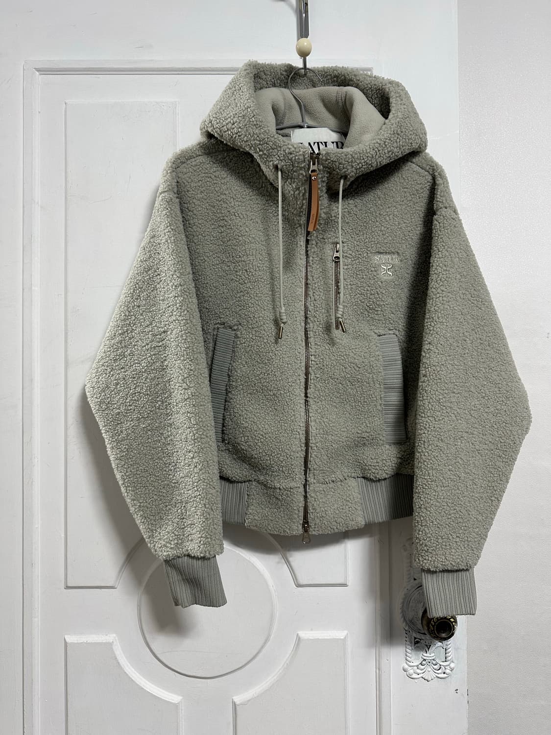 세터 시어링 플리스 후드집업 상품이미지1