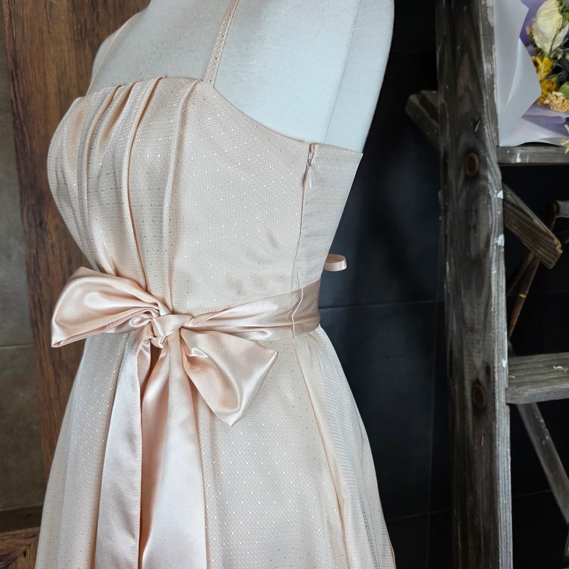 블러쉬 핑크 칵테일 원피스 상품이미지7