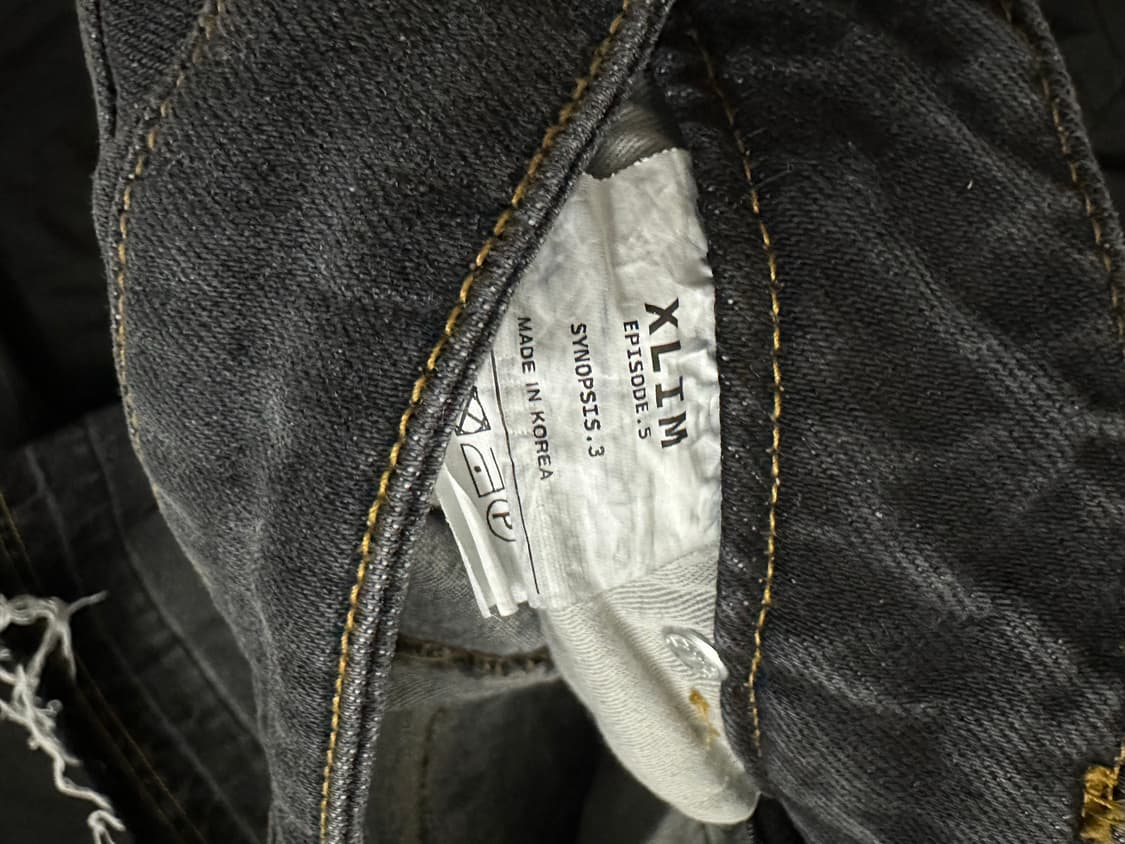 엑슬림 EP.5 데님 쇼츠 그레이 상품이미지4