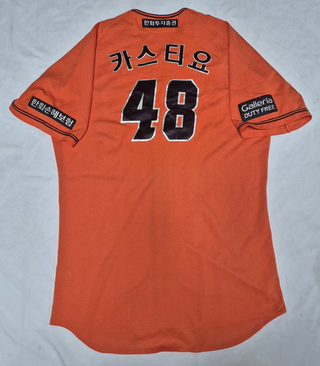 한화 이글스 원정 카스티요 실착 유니폼 팝니다  상품이미지2