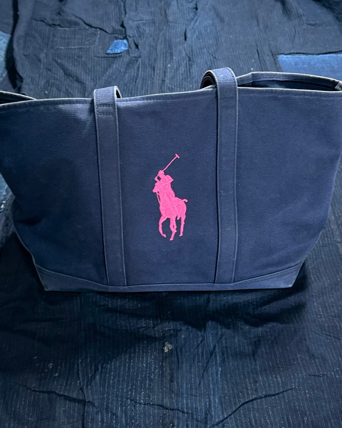 폴로 랄프로렌 포니 자수 캔버스 토트백 상품이미지3