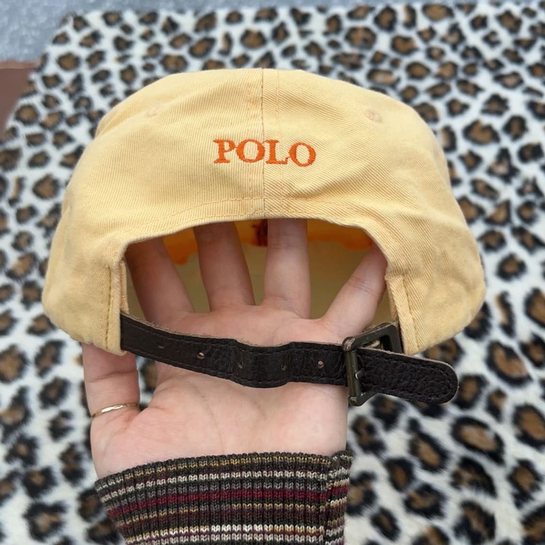 폴로 랄프로렌 레트로 빈티지 Y2K 연노랑 볼캡 C09600 상품이미지4