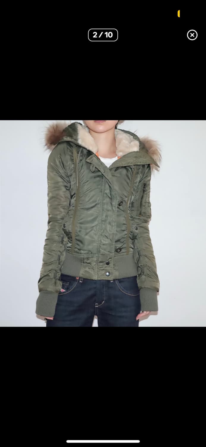 아비렉스 n2b 레이스업 셔링 패딩 상품이미지2