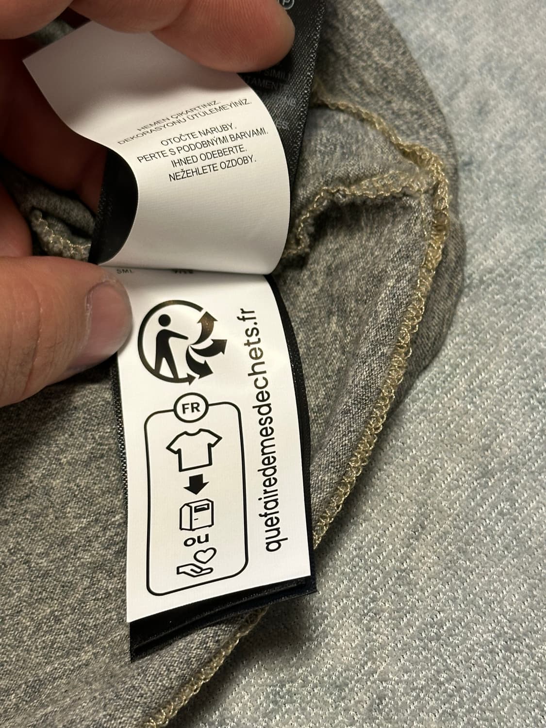 [XL] RRL(더블알엘 ) RRL 로고 반팔 티셔츠 그레이 상품이미지5