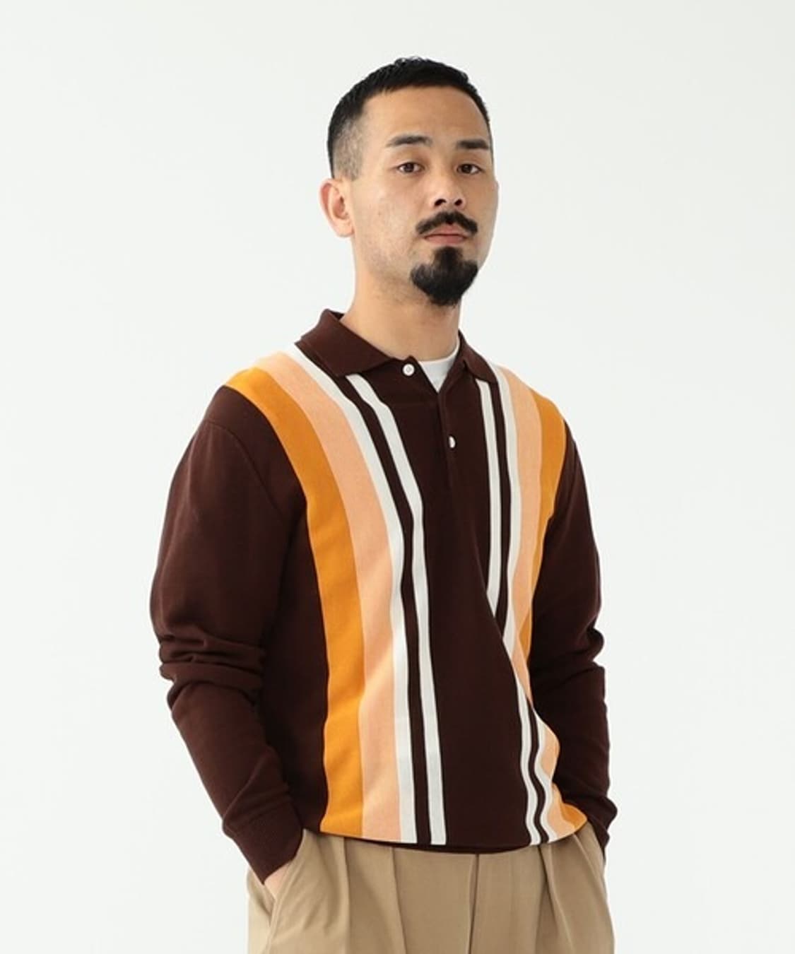 BEAMS PLUS Rayon Cotton 12G Stripe Shirt 상품이미지3