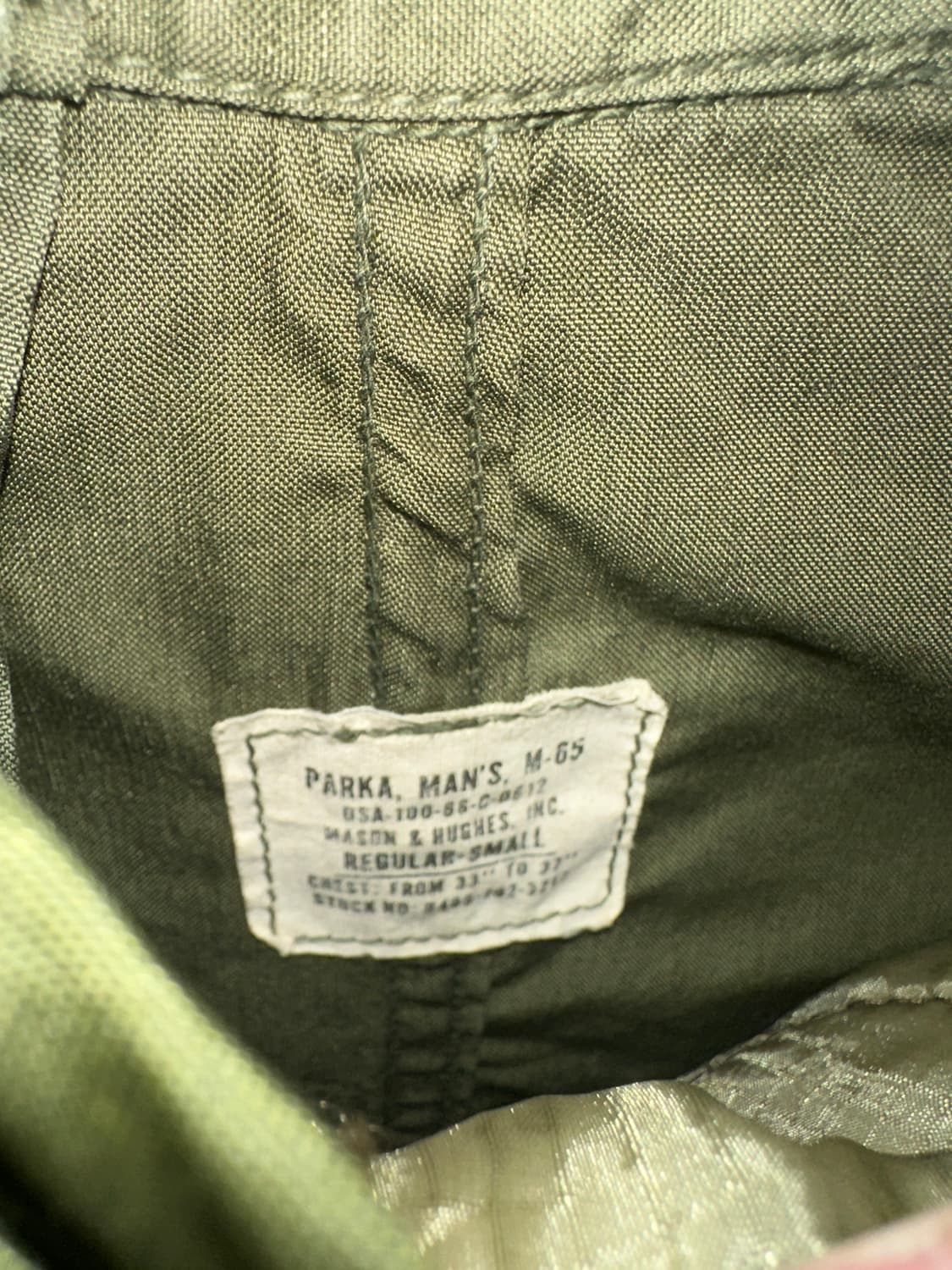 [S] 60s M-65 Fishtail Parka (개파카/내피포함) 상품이미지3