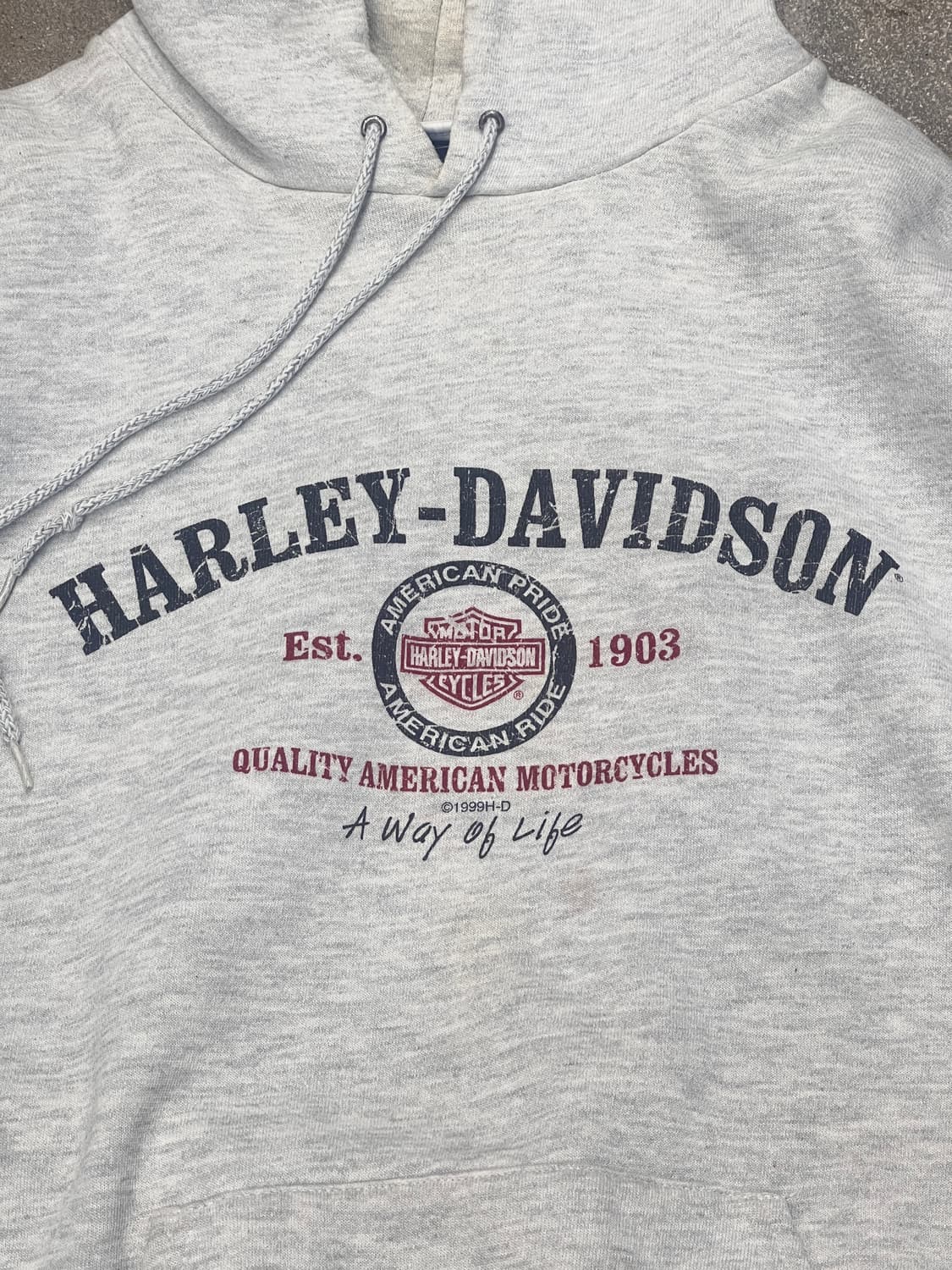 90‘s LEE USA BODY 할리데이비슨 후디  상품이미지4