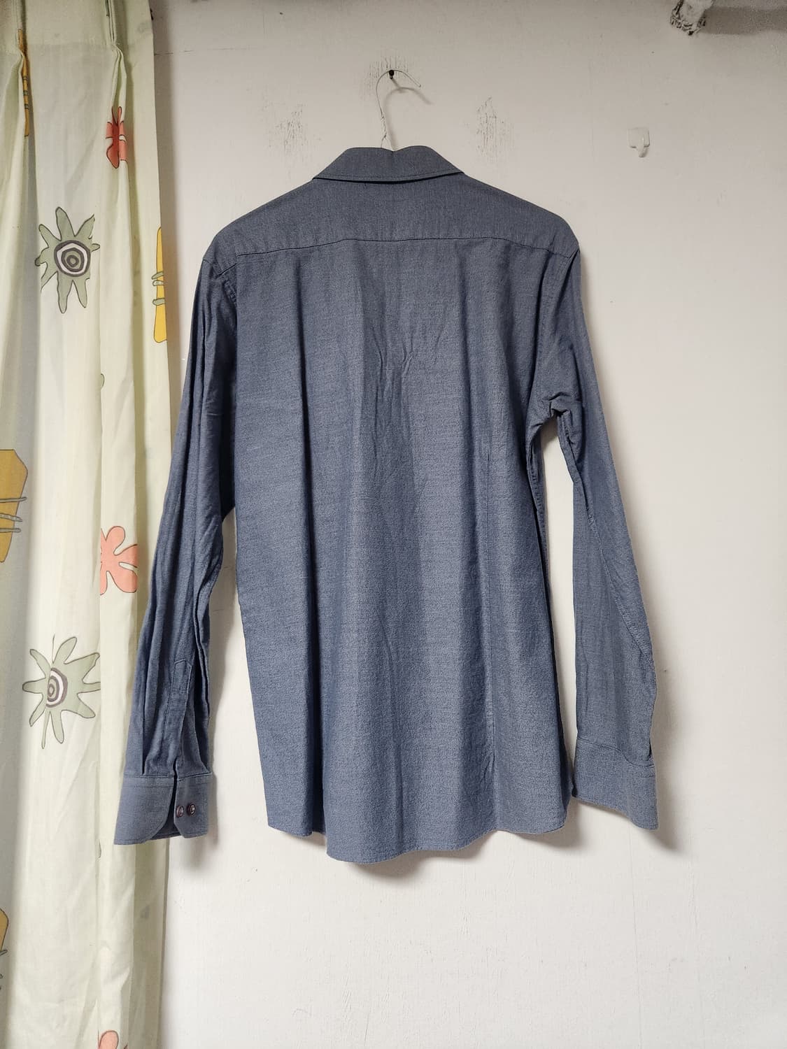 J.HASS 남성 셔츠 블루 긴팔 100 상품이미지2