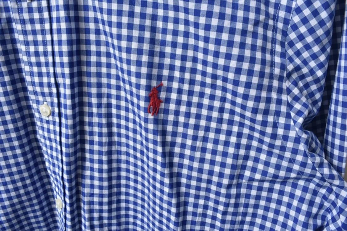 폴로 랄프로렌 큐알 체크 셔츠 XL M0150 상품이미지5