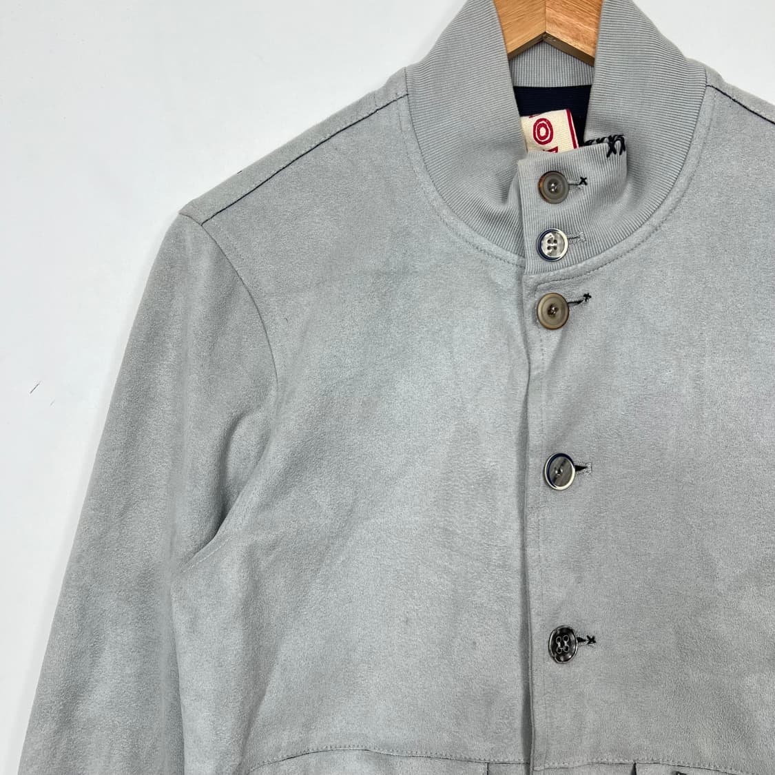 BOB Italy 스티치 스웨이드 버튼 자켓 상품이미지3