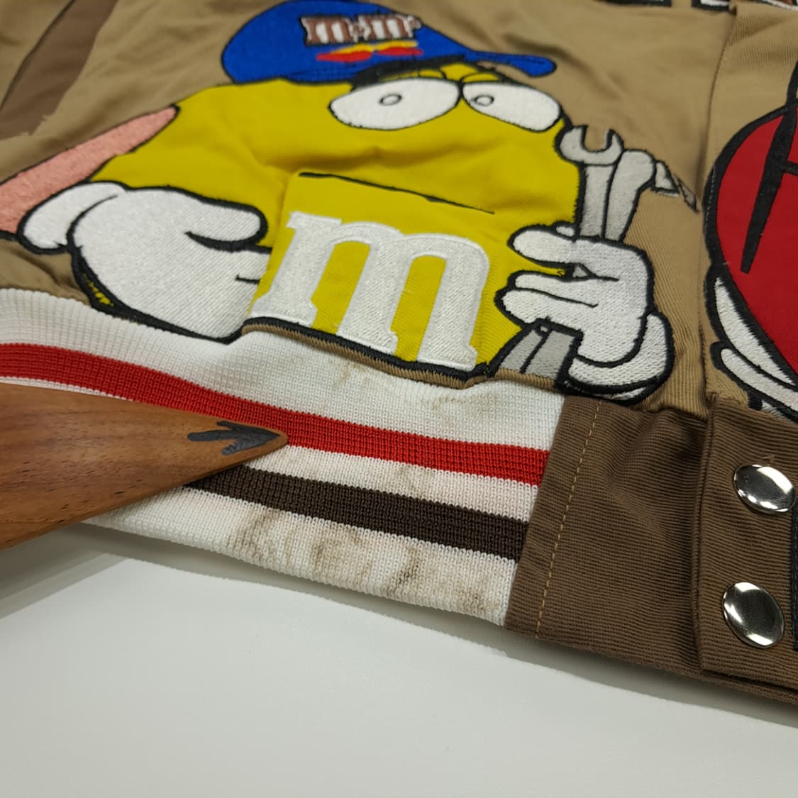 CN661 L 아메리칸 빈티지 엠앤엠 자수 레이싱 자켓 상품이미지6