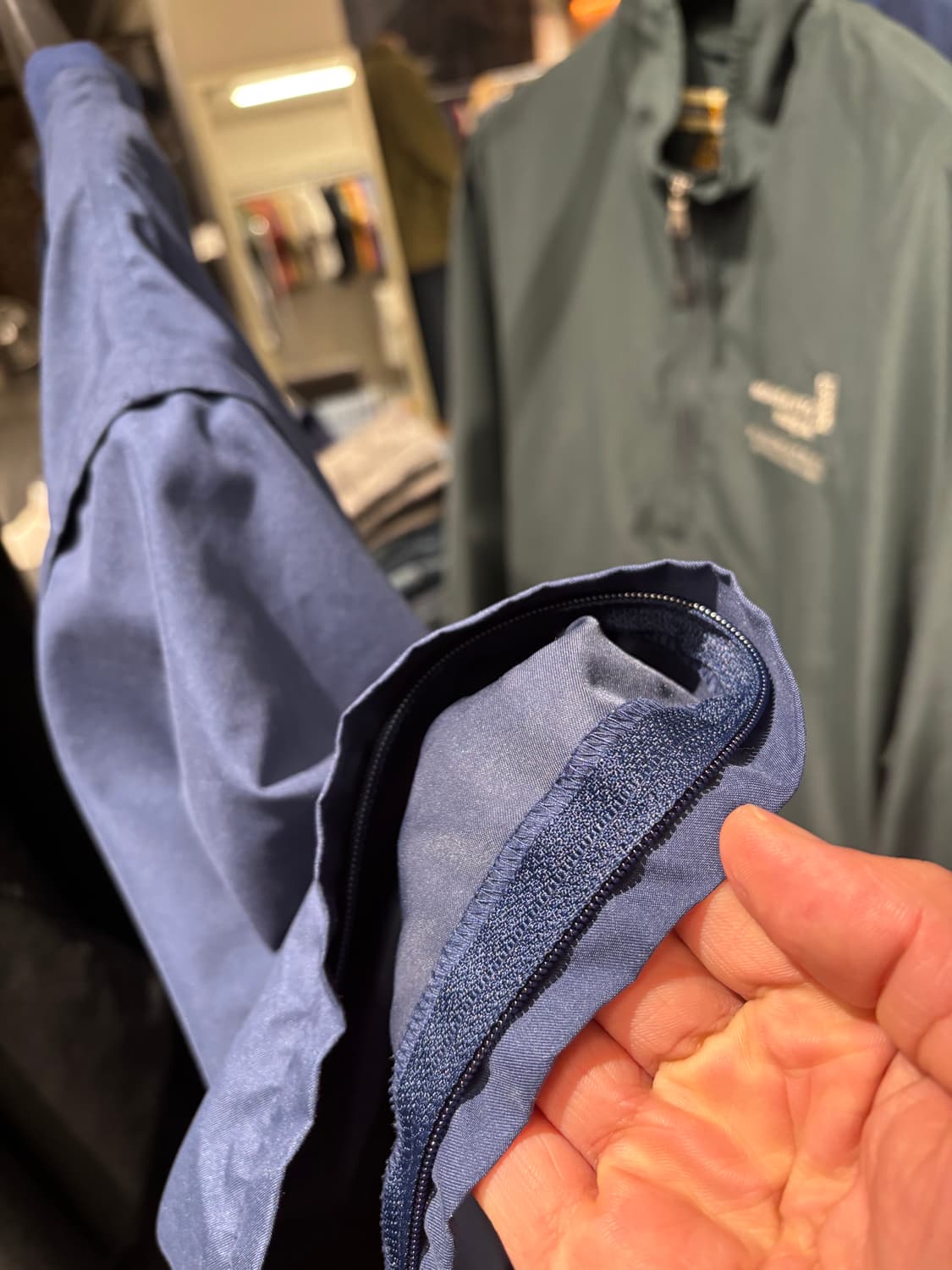 빈티지 v넥 반팔 바람막이 웜업 (소매 탈부착 가능)   상품이미지10