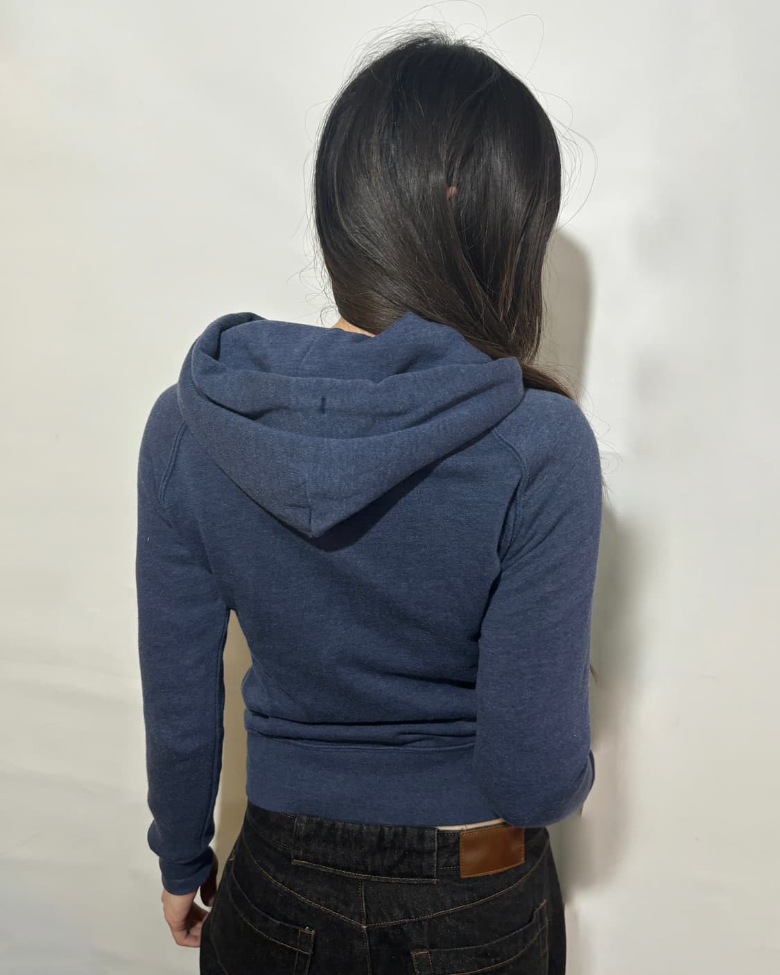 90s GAP 네이비 로고 집업 후드 상품이미지3