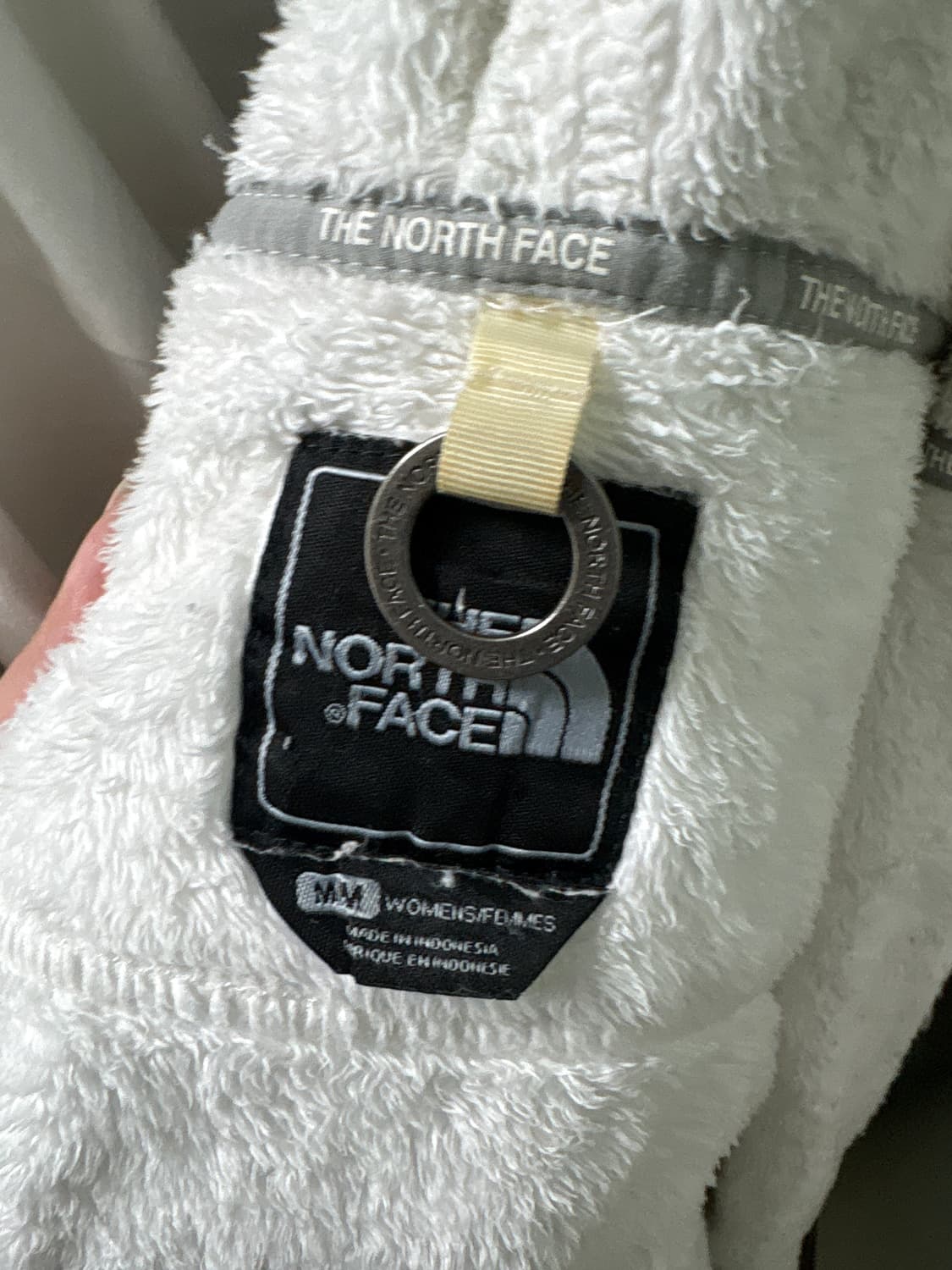 노스페이스 화이트 후리스 집업 상품이미지3