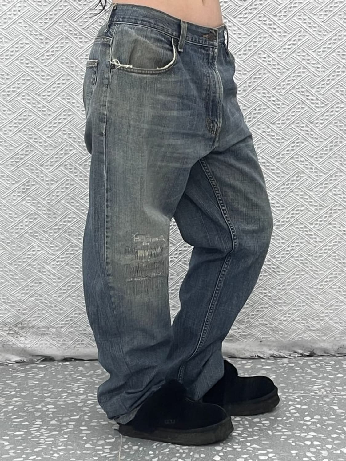 리바이스 559 빈티지 디스트로이드 워싱 데님팬츠 36인치 C07141 상품이미지2