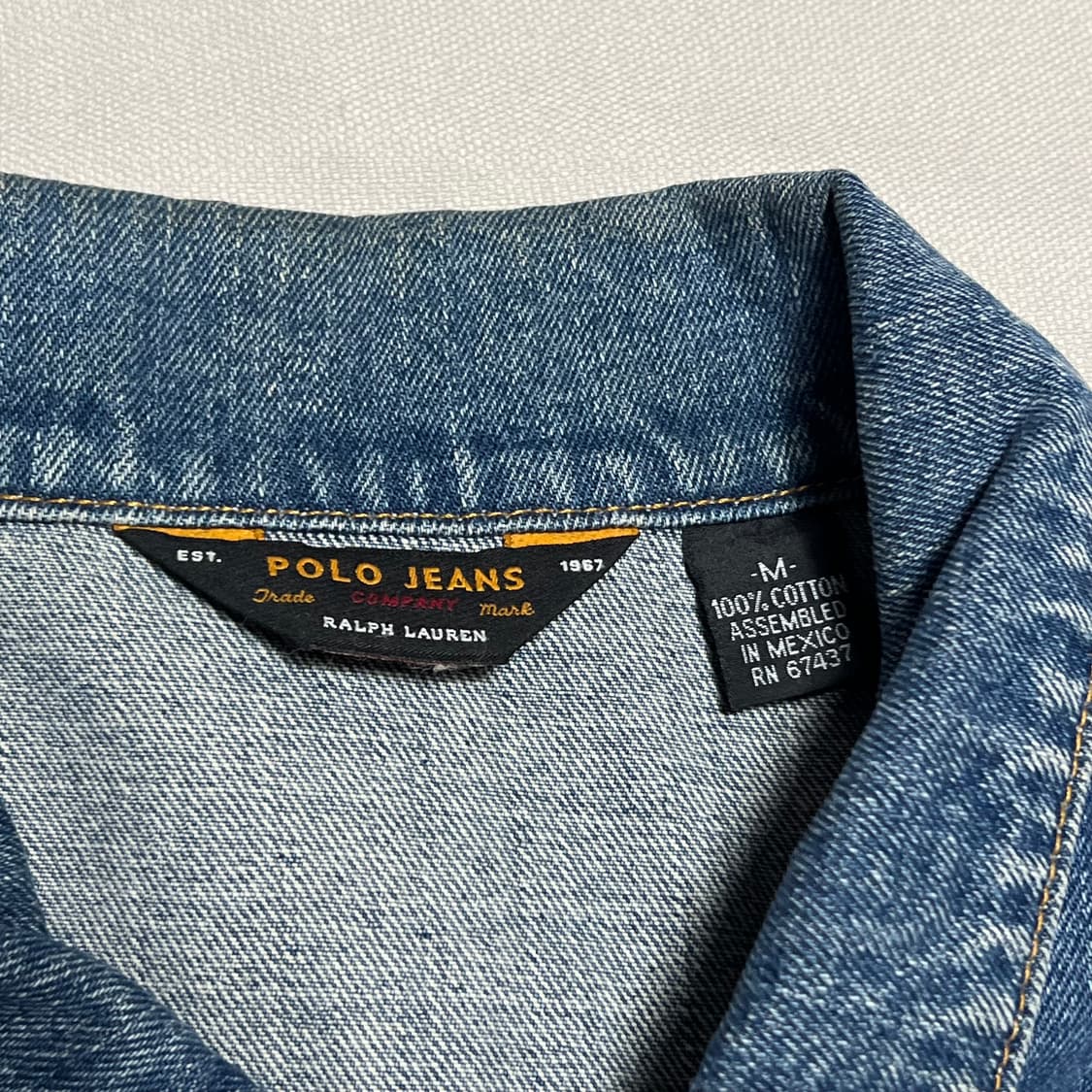M 폴로진스 랄프로렌 1967’s 청 데님 자켓 상품이미지4