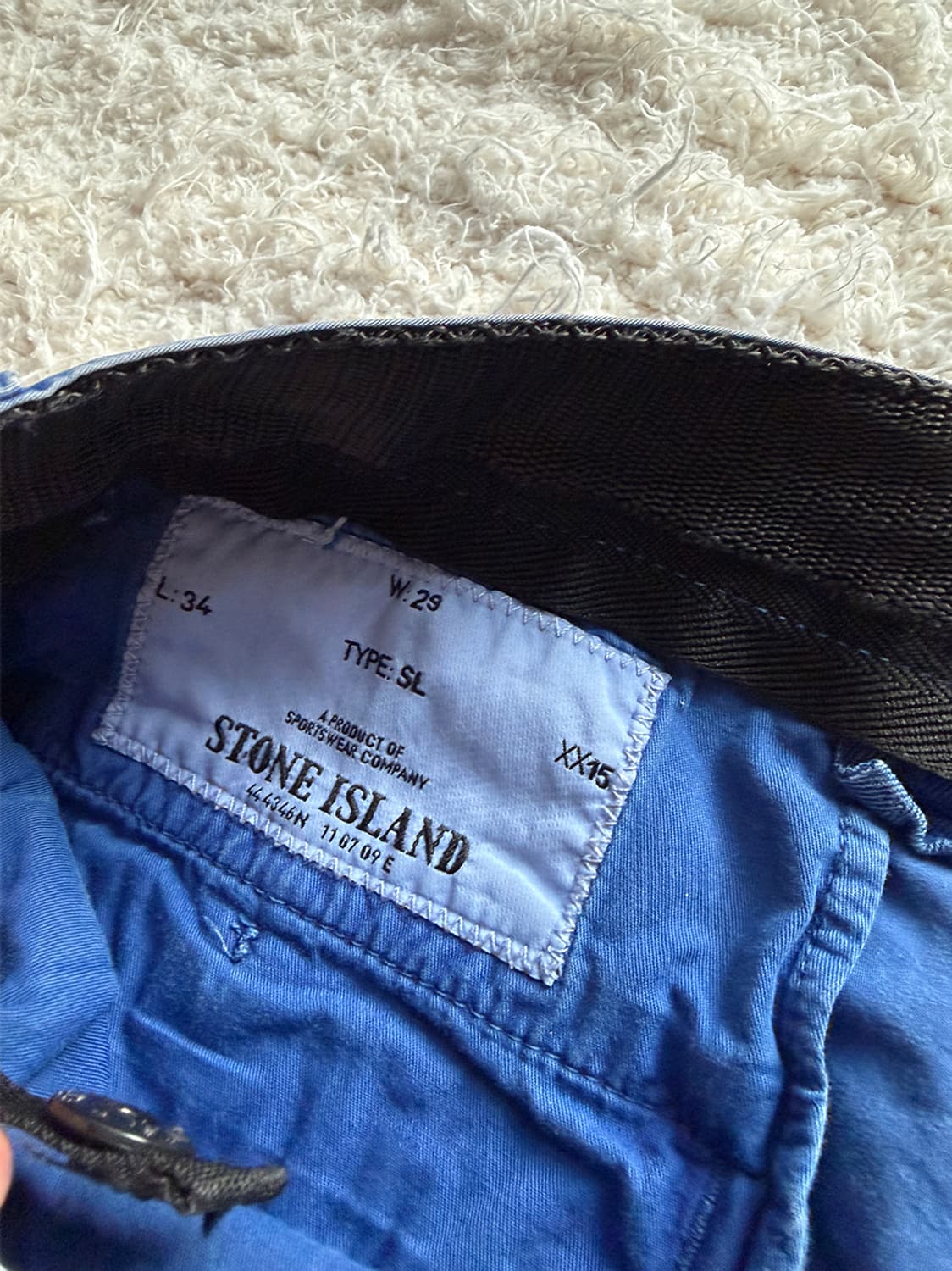 스톤아일랜드 카고 와펜 네이비 하프 팬츠 상품이미지4