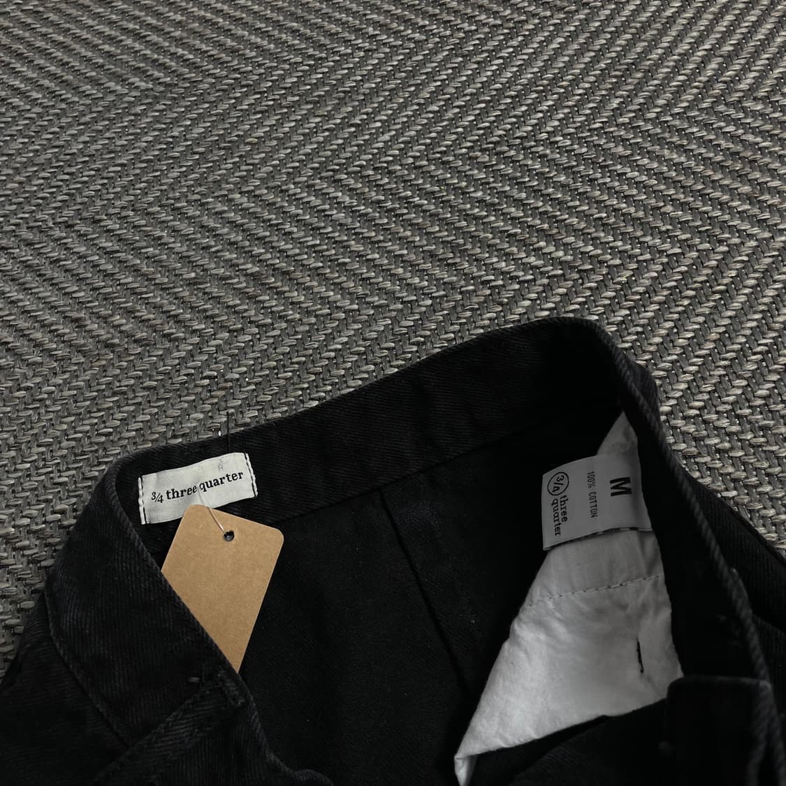 빈티지 커팅 데님 스커트 블랙 o 4480 상품이미지5