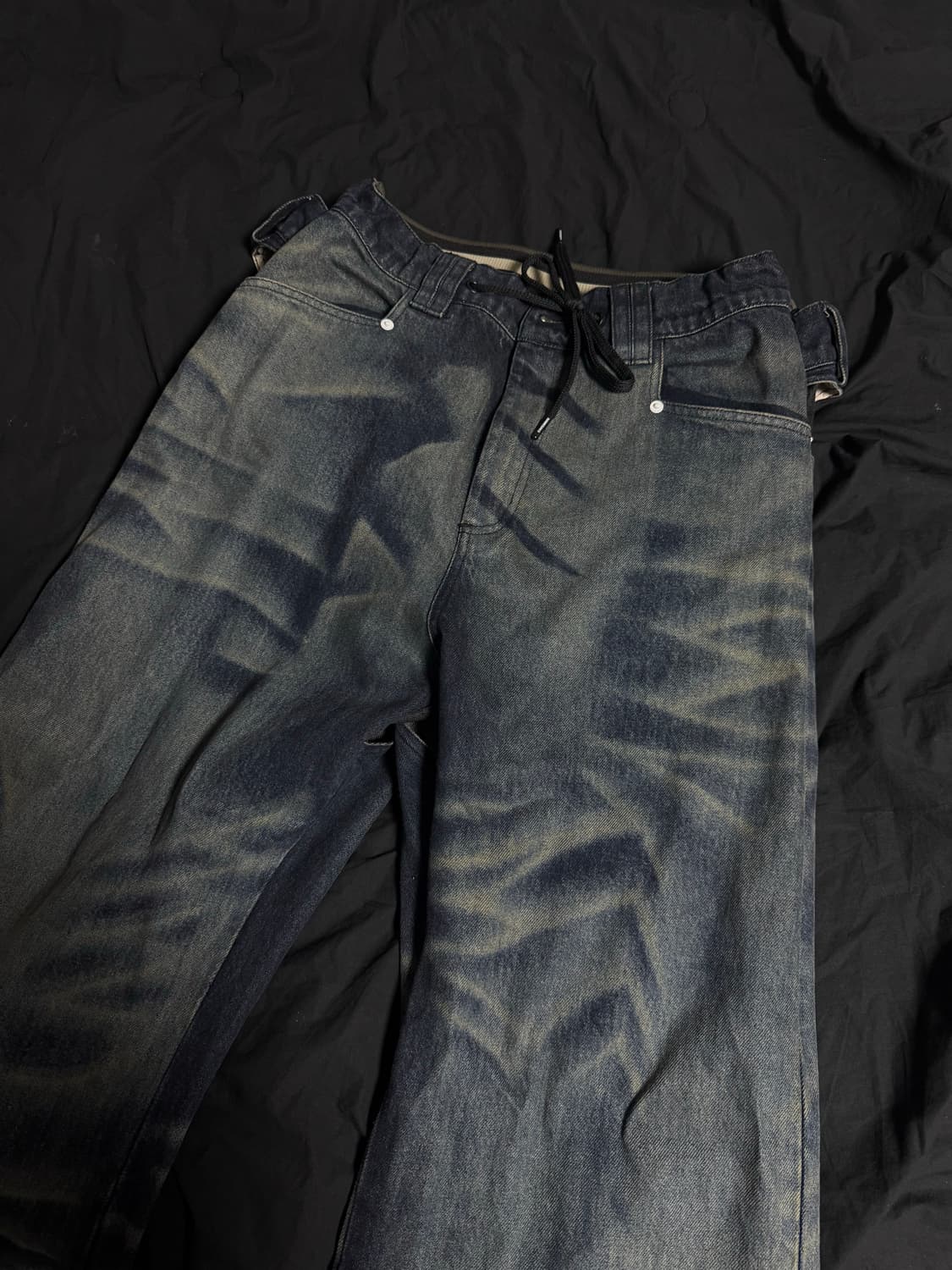 [L] Namesake 오버크로스 데님 리뎀드 블루 상품이미지3