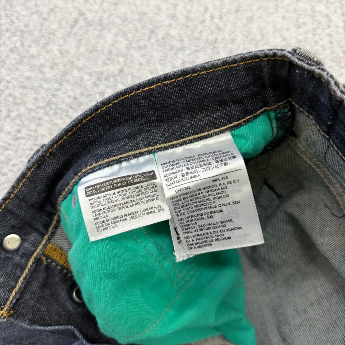 W28L34 리바이스 511 데님팬츠 0128H2 상품이미지5