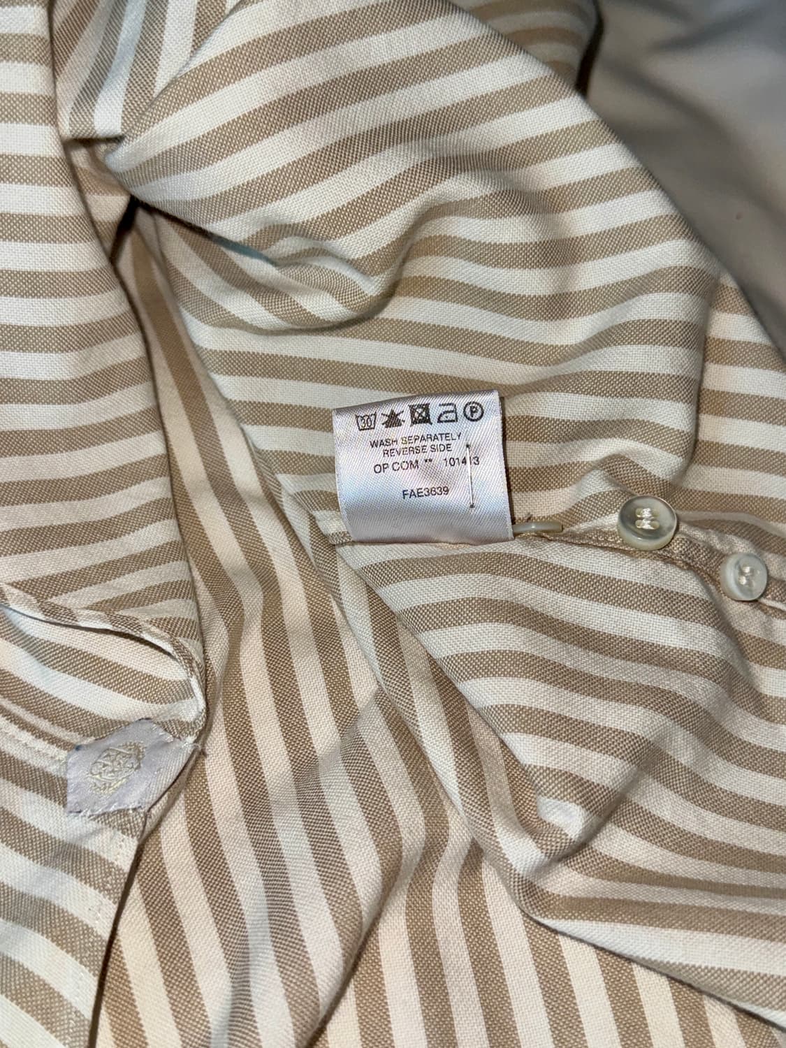 Loro Piana 코튼 카시미어 스트라이프 BD 셔츠 상품이미지10