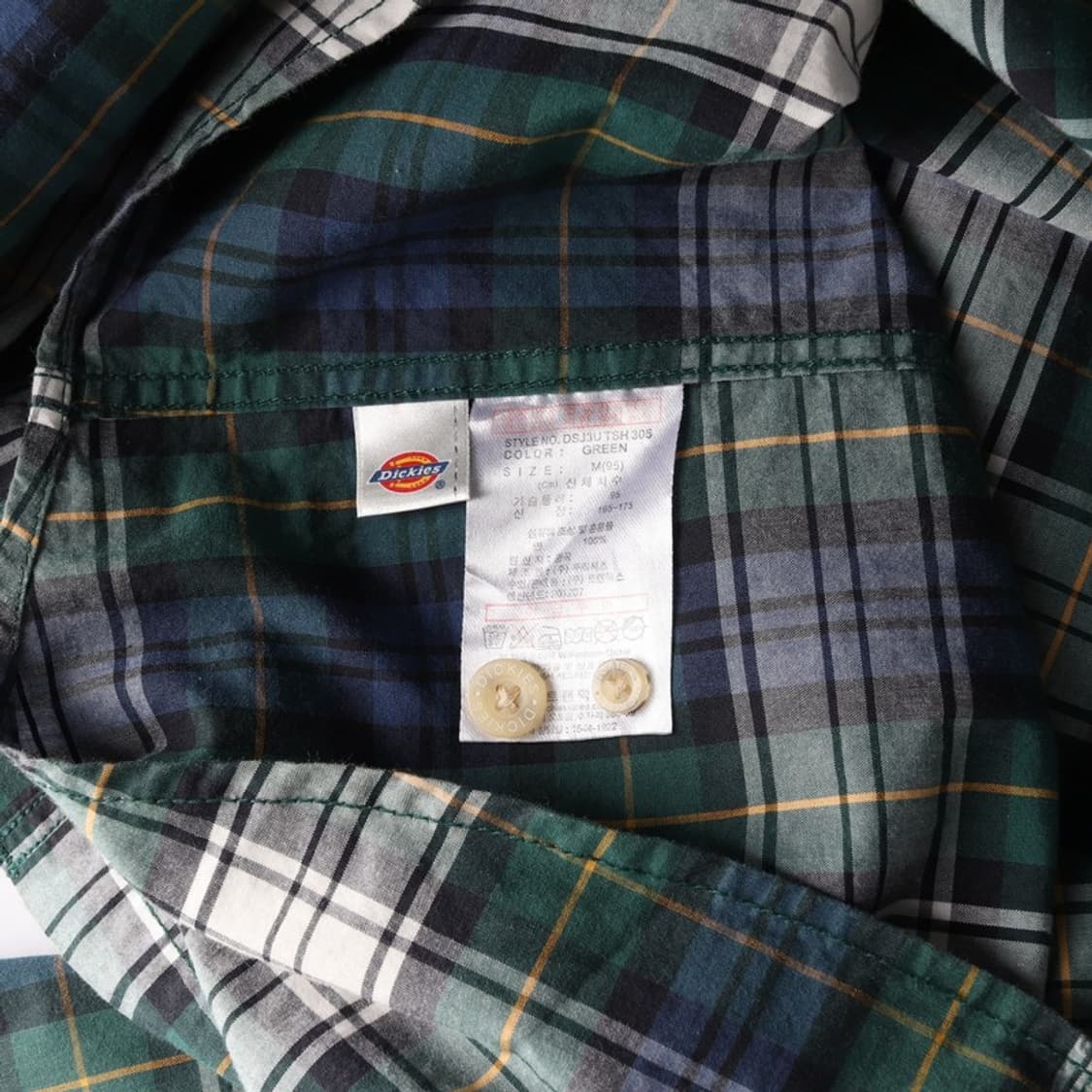 디키즈 빈티지 무드 체크 셔츠 M 상품이미지6