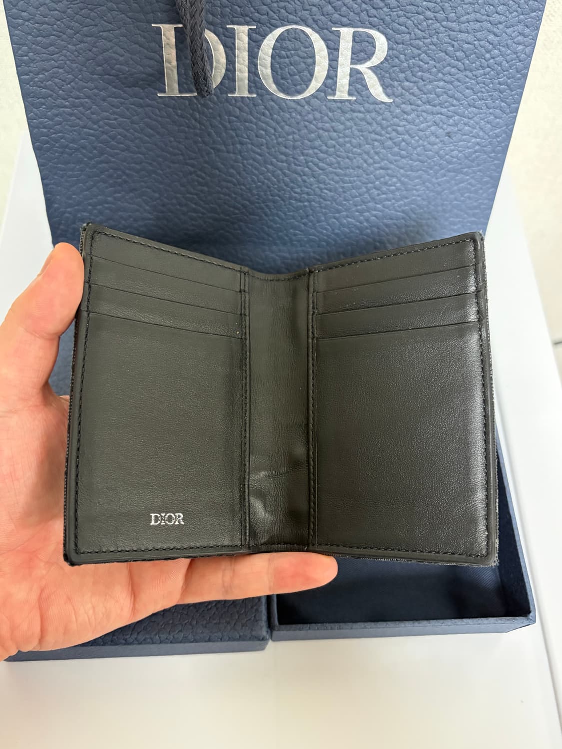 디올 오블리크 오거나이저 블랙 풀박스 상품이미지4