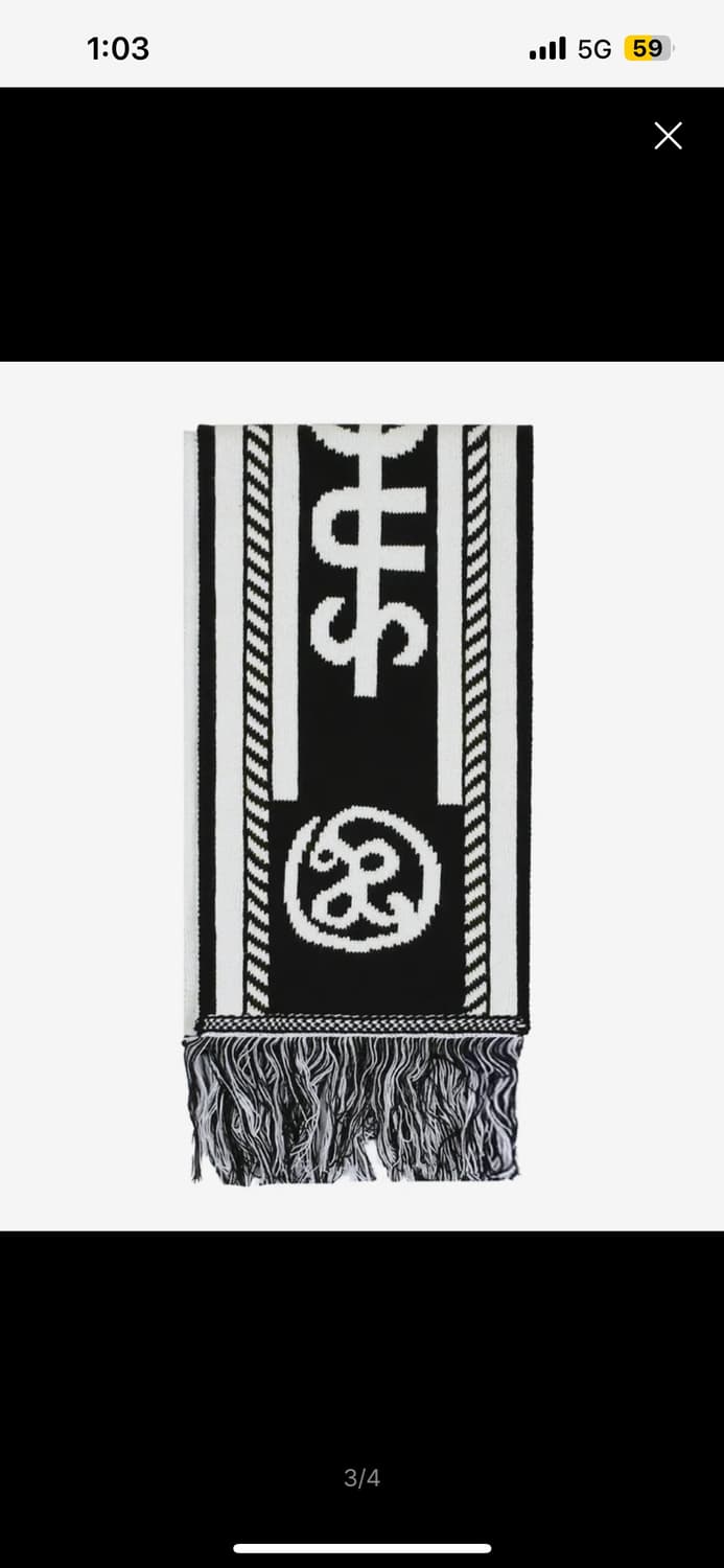 엑스톤즈 클럽 리버시블 머플러 (BLACK) 상품이미지3