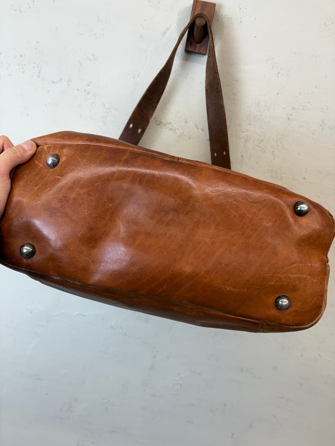 BAGGY PORT 배기포트 빈티지 브라운 레더 숄더백 상품이미지4