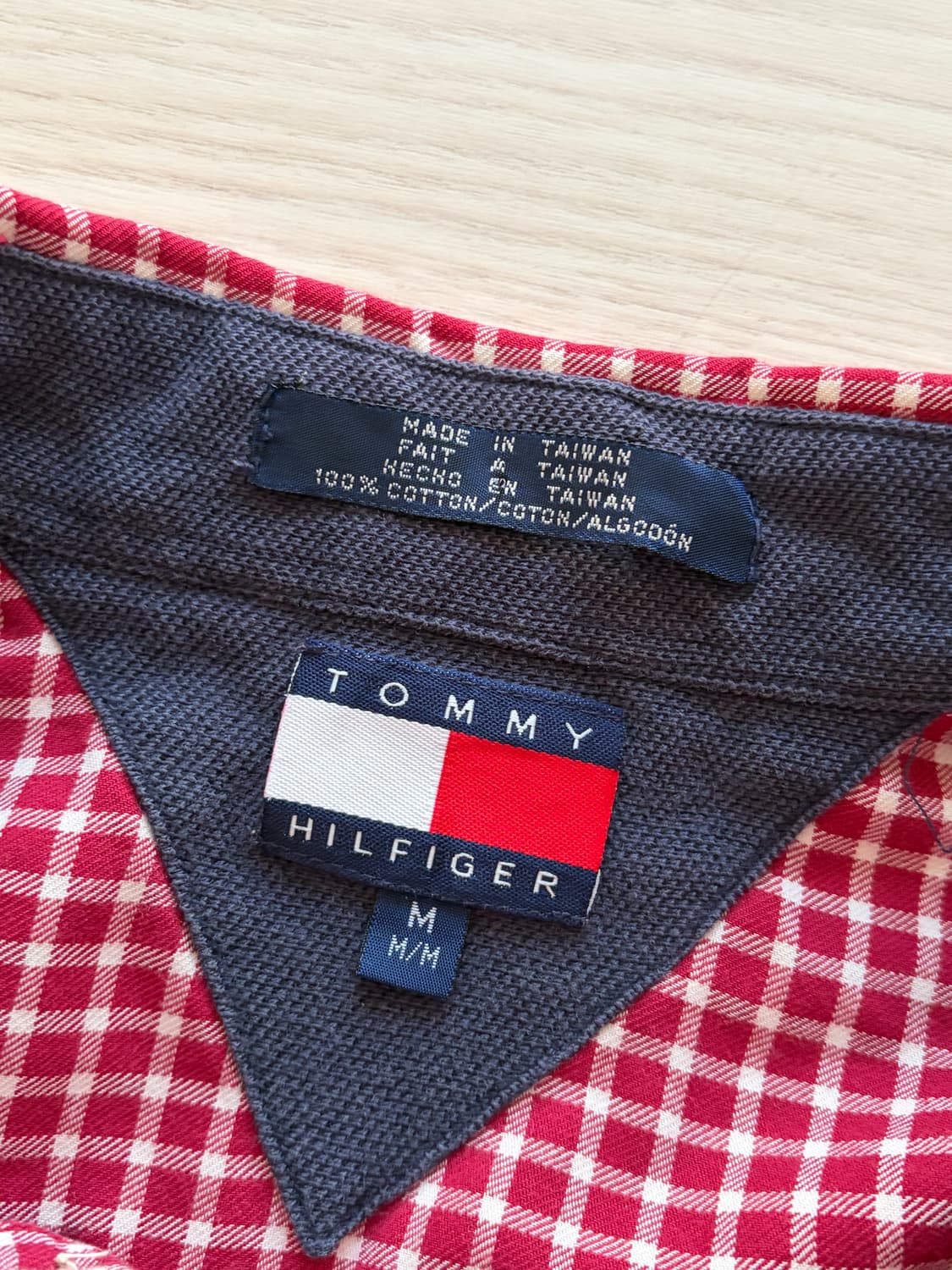 90s Tommy 타미 힐피거 체크 셔츠 M (103-105) 상품이미지6