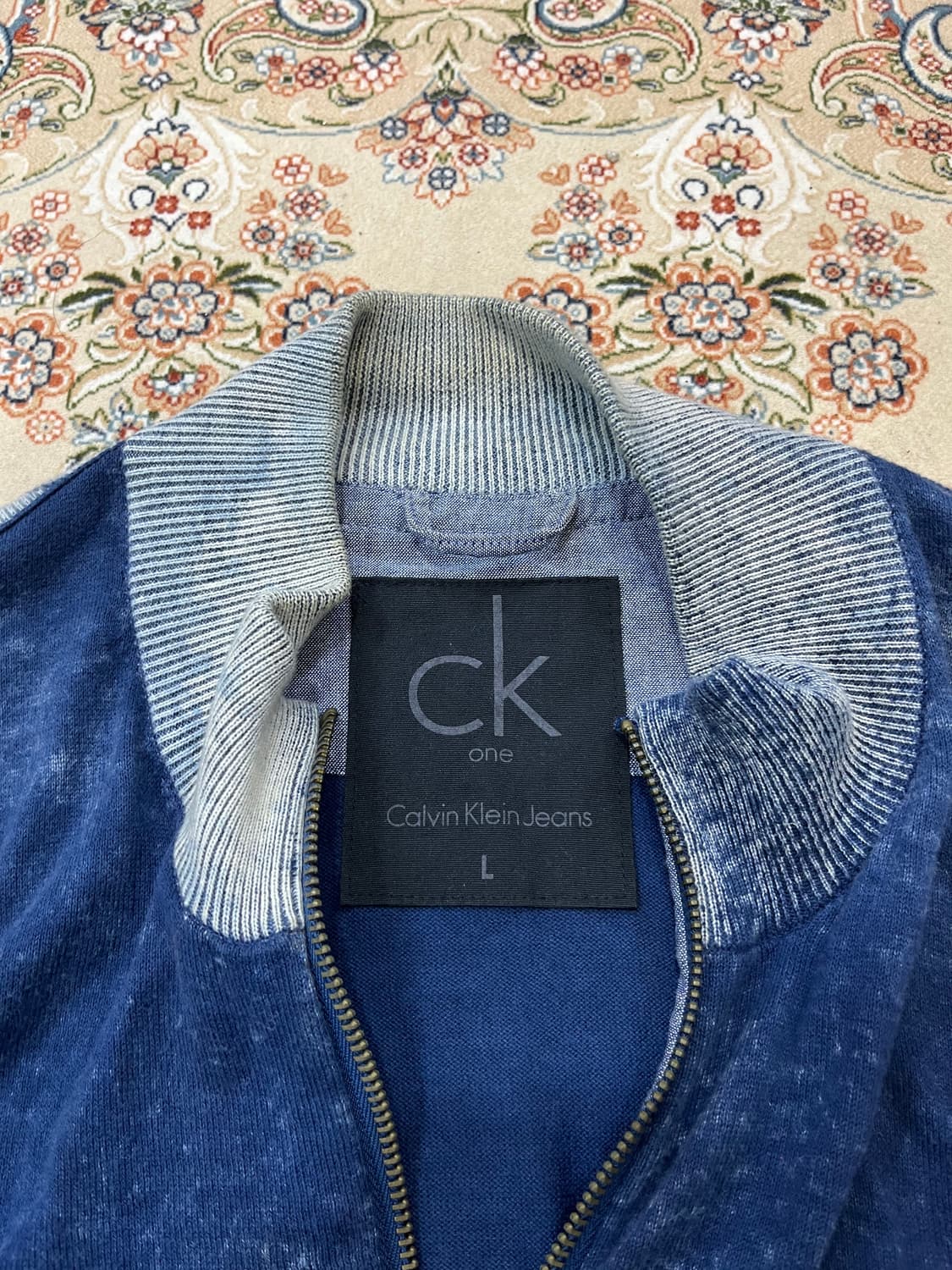 캘빈클라인 진스 워시드블루 니트 집업 상품이미지8