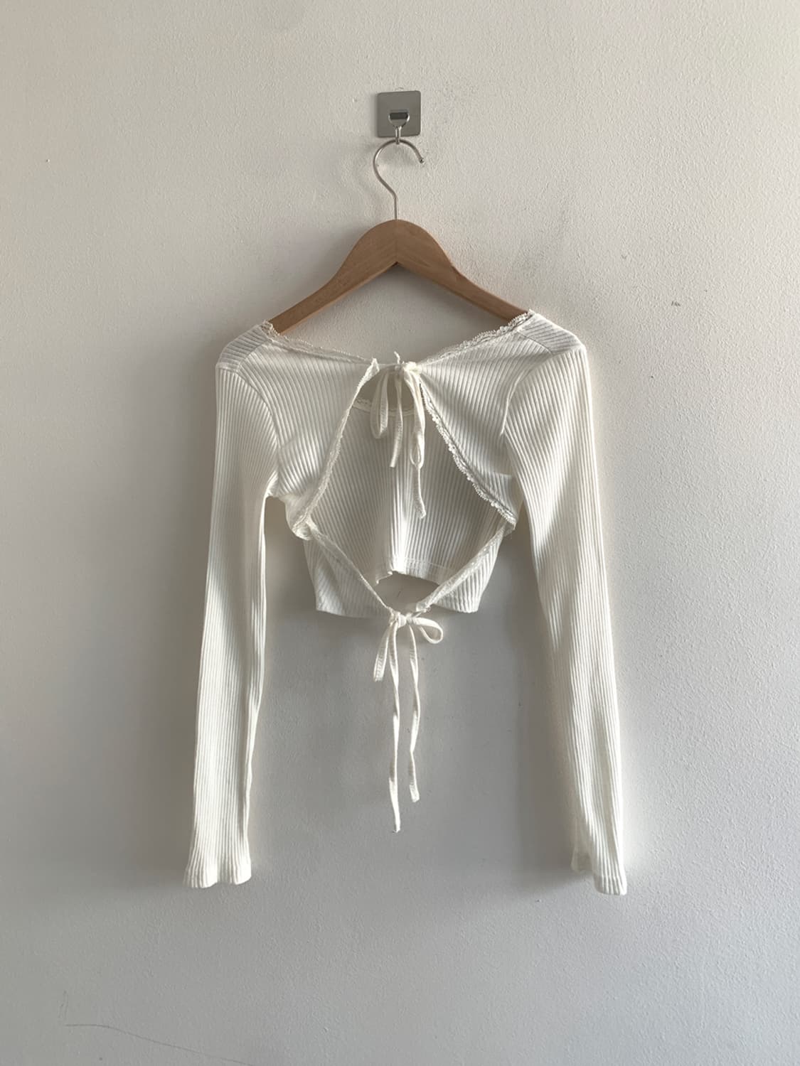 ack ribbon lace v neck t 상품이미지7