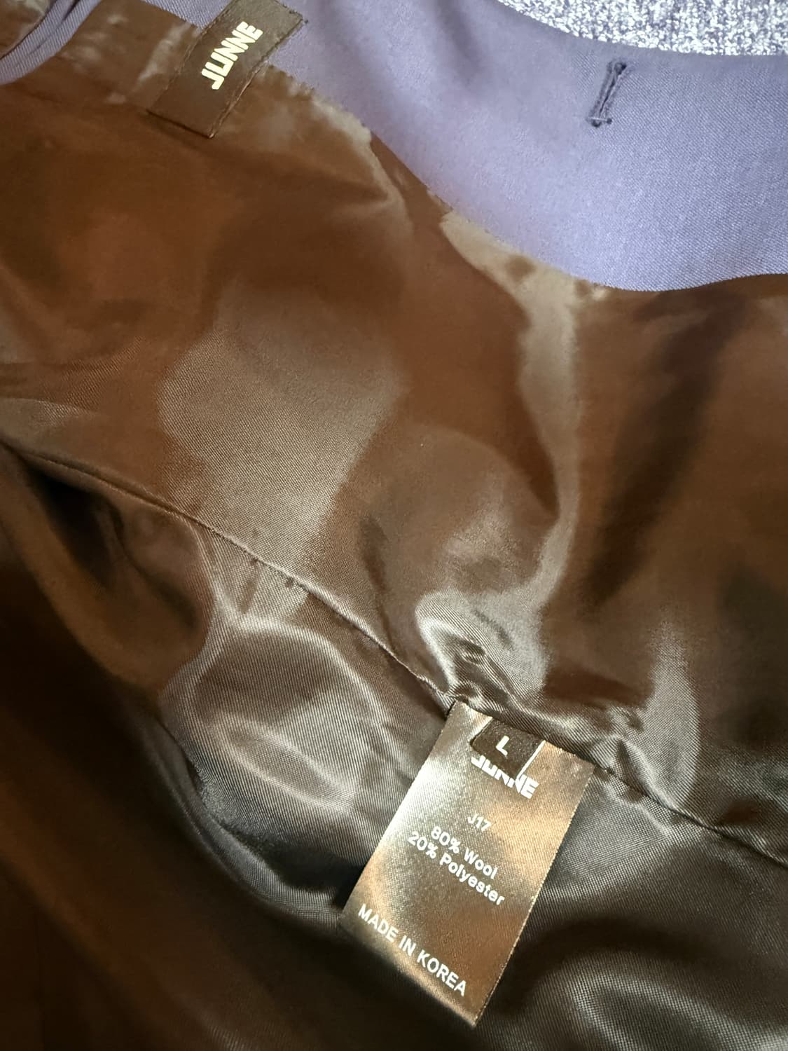 junne 준느 j17 네이비 블레이저 L사이즈 셋업 상품이미지6