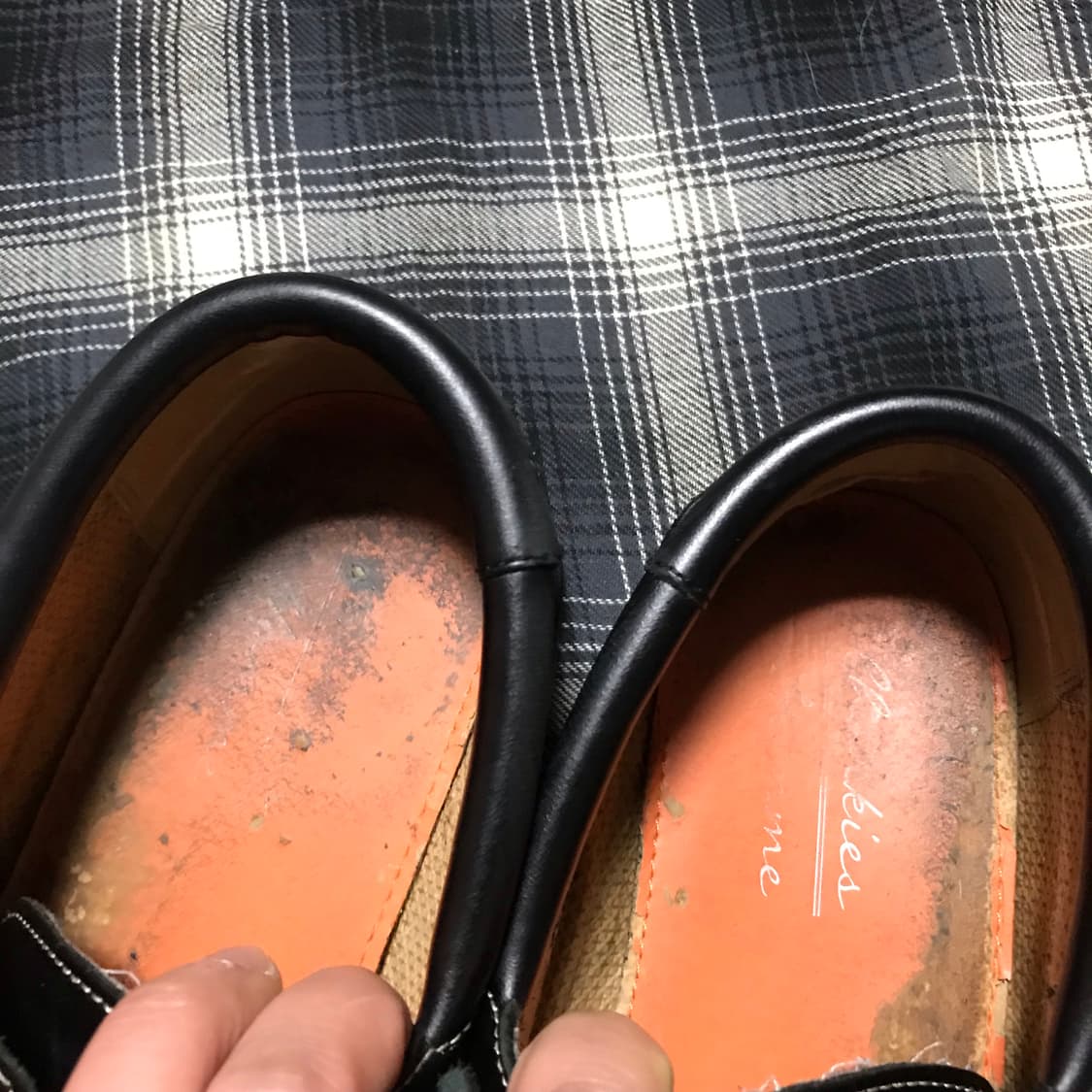 00s 재팬 리얼 카우레더 검솔 보트슈즈 블랙 상품이미지6