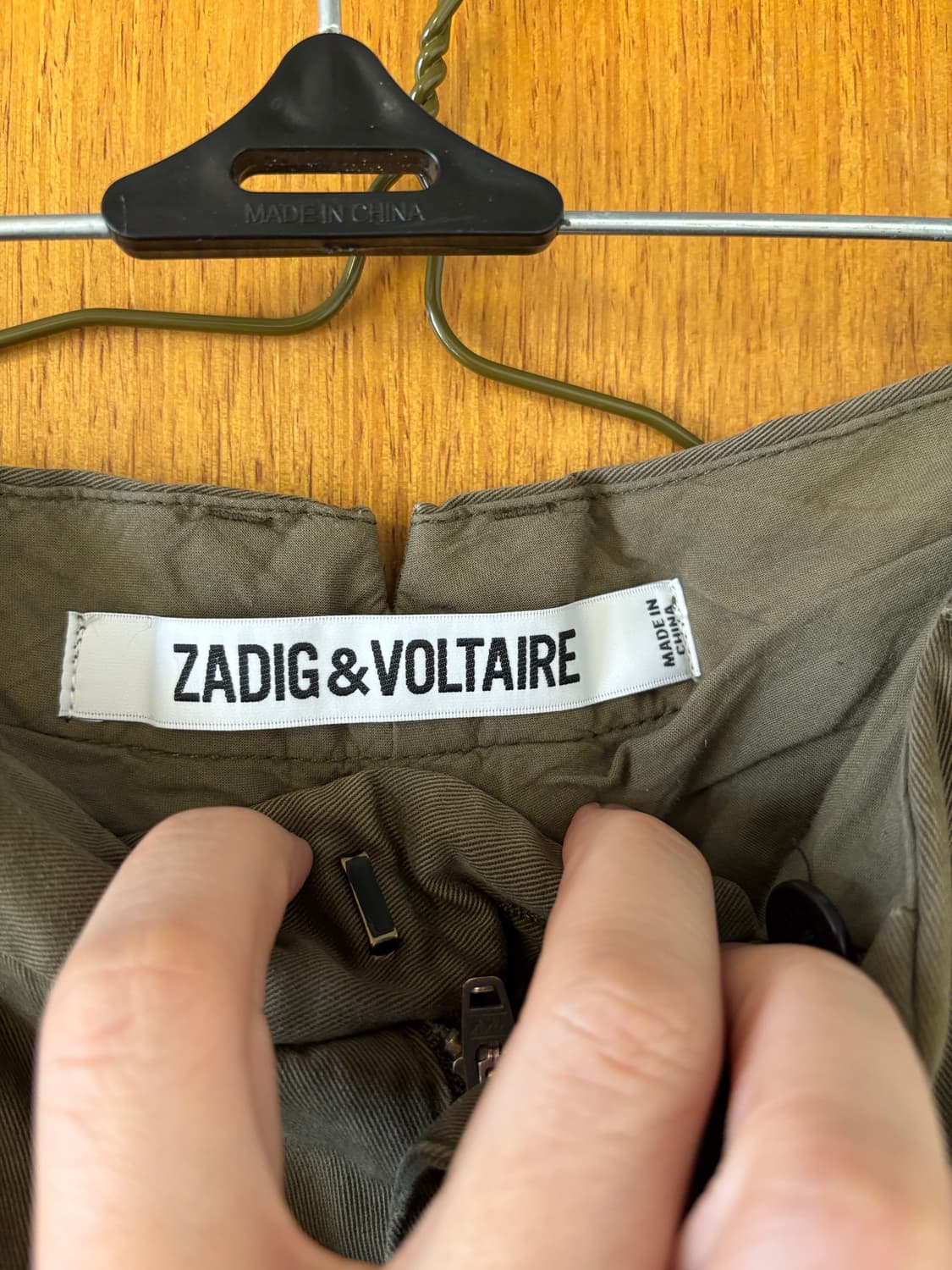 쟈딕앤볼테르 카키 코튼팬츠 상품이미지3