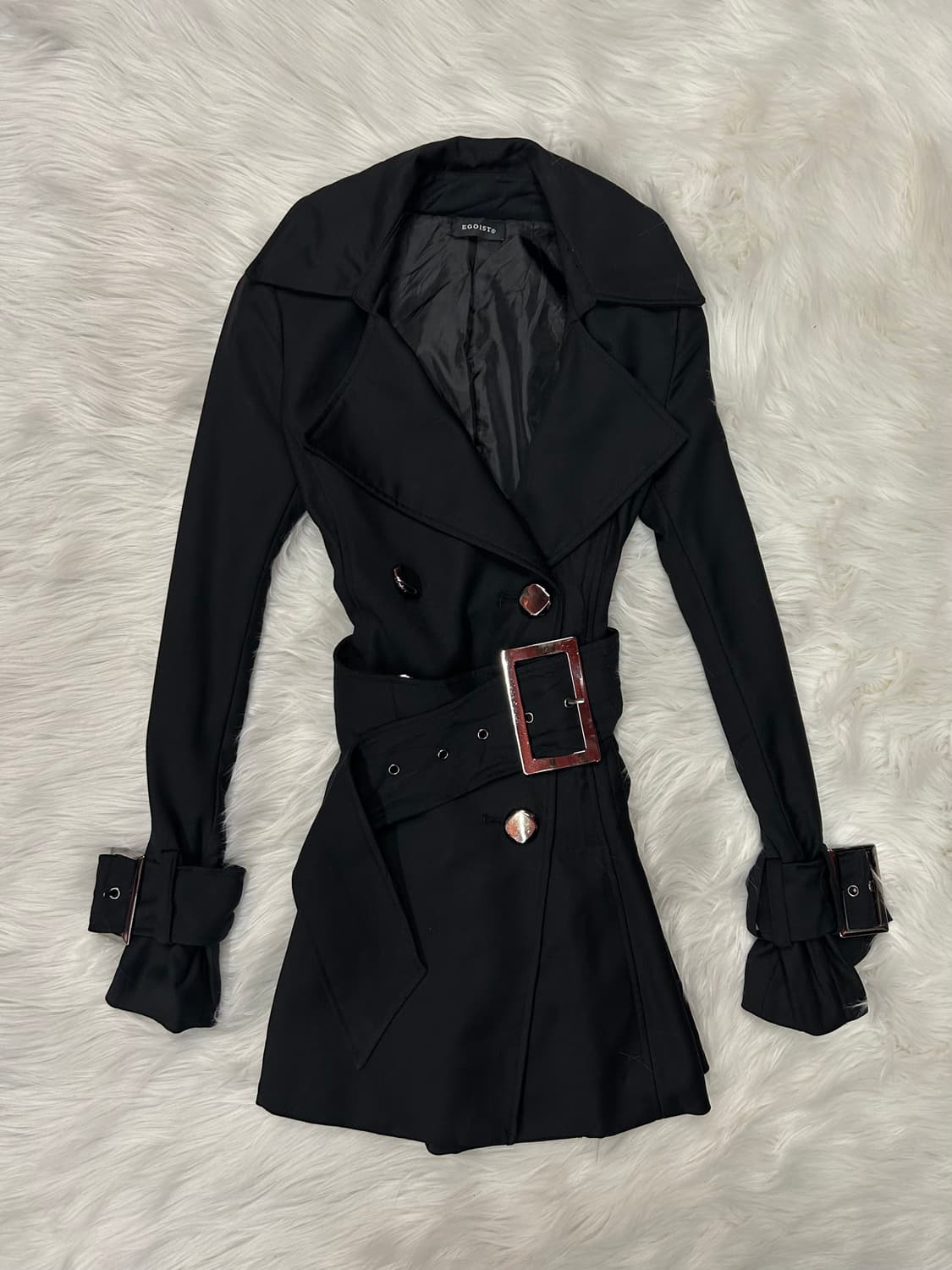 egoist big buckle coat 에고이스트 빅 버클 코트 상품이미지7