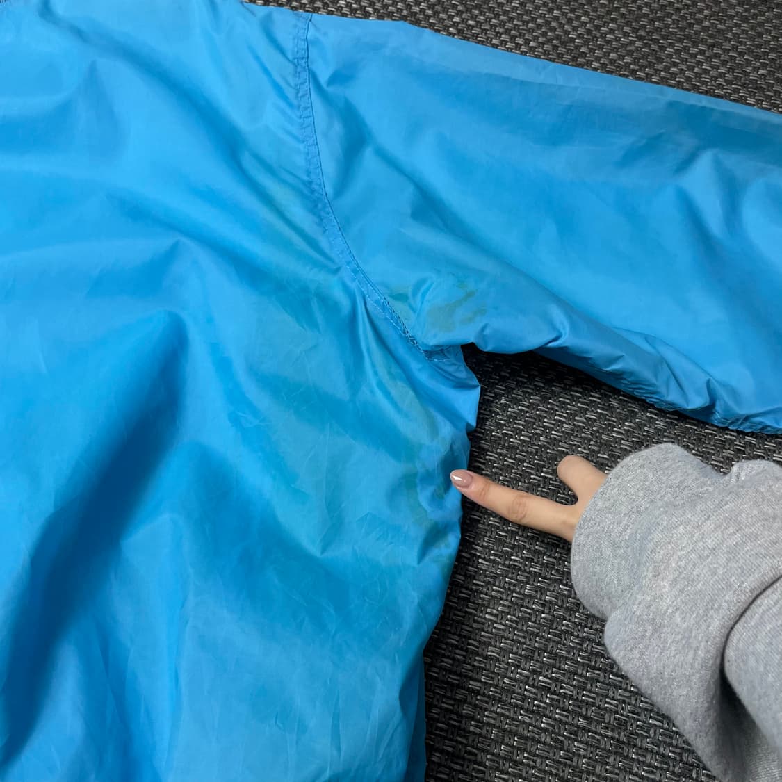 빈티지 노스캐롤라이나 빅로고 블루 바시티 자켓 2XL 상품이미지8