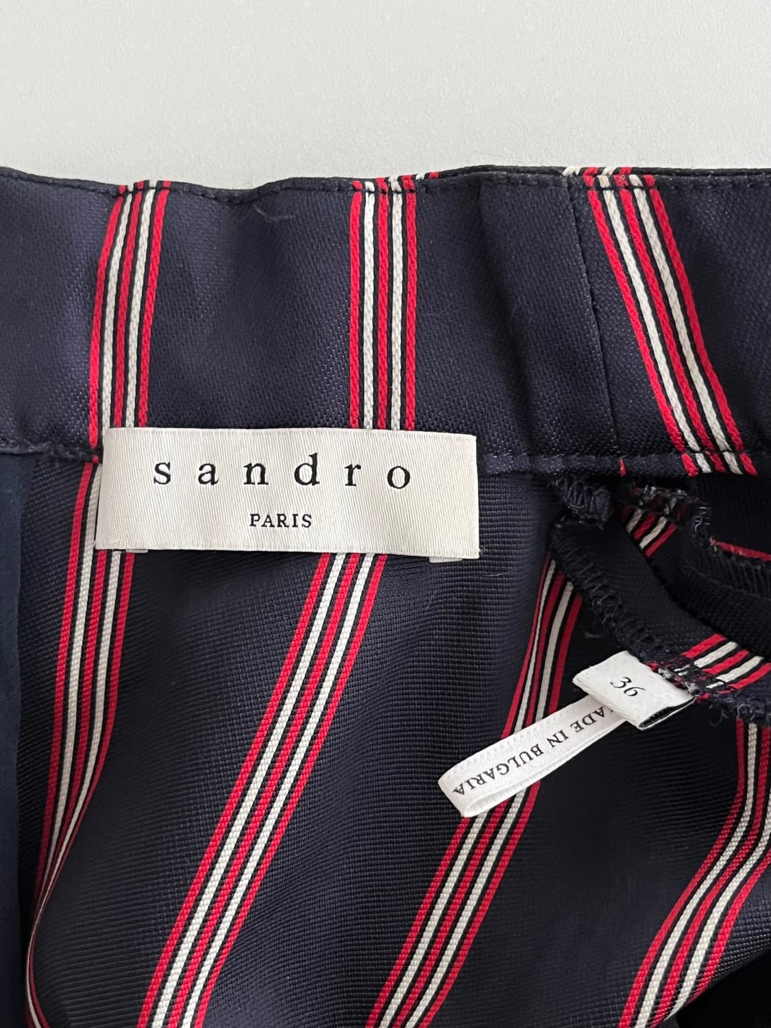 36) 산드로 Sandro 스트라이프 새틴 미니 원피스 상품이미지5