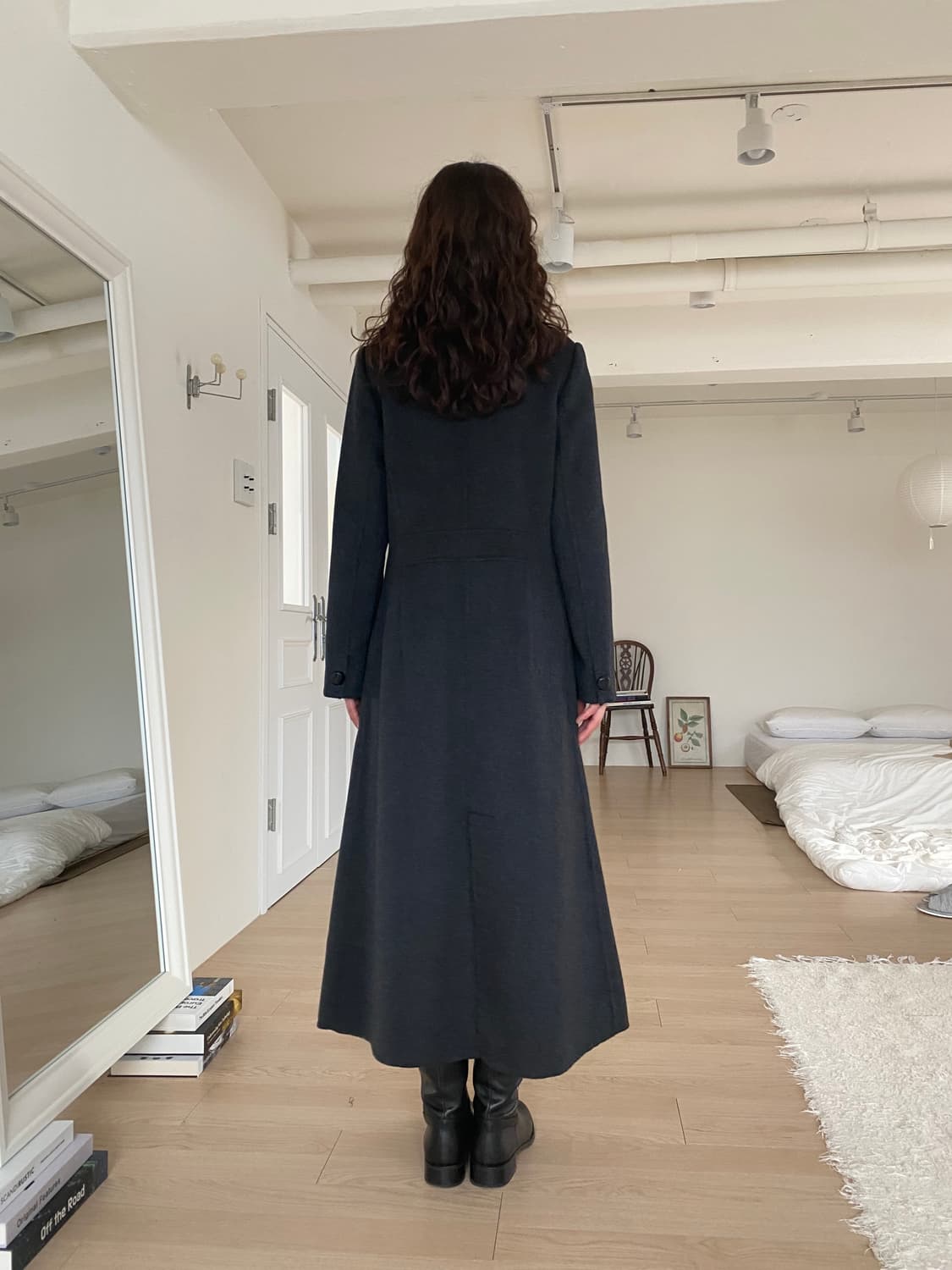 빈티지 캐시미어 100% 더블페이스 롱 코트 상품이미지3