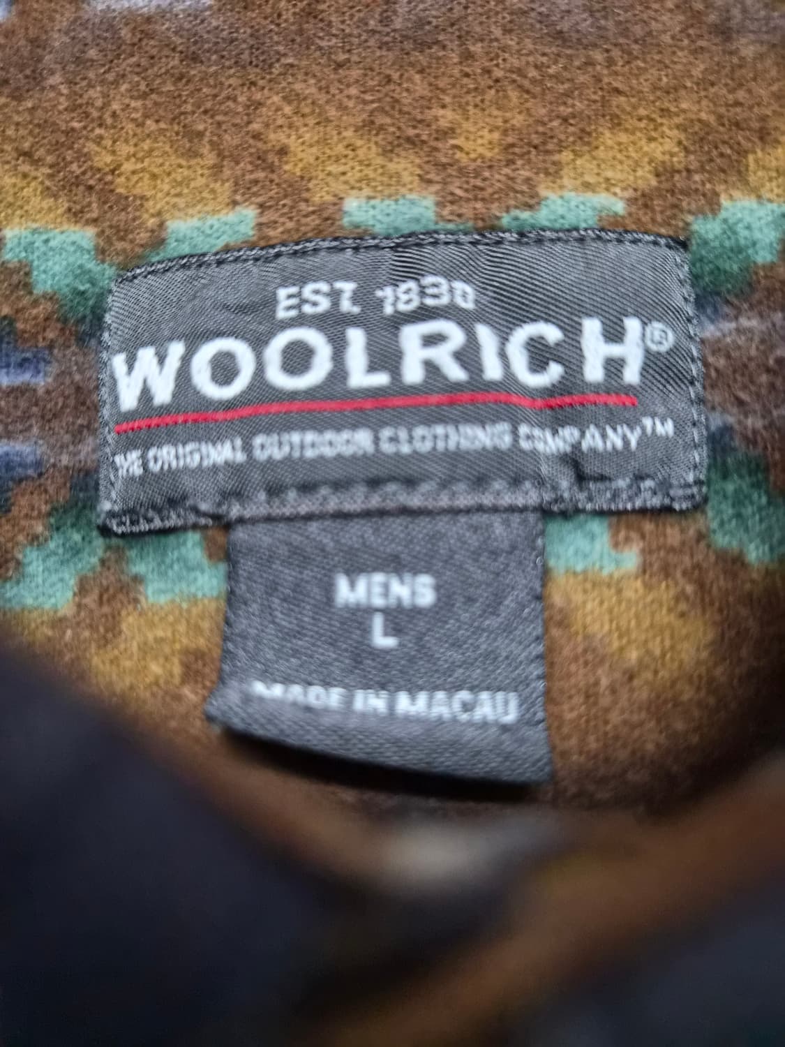 울리치WoolRich 에스닉 패턴 셔츠 L사이즈 - S357 상품이미지3