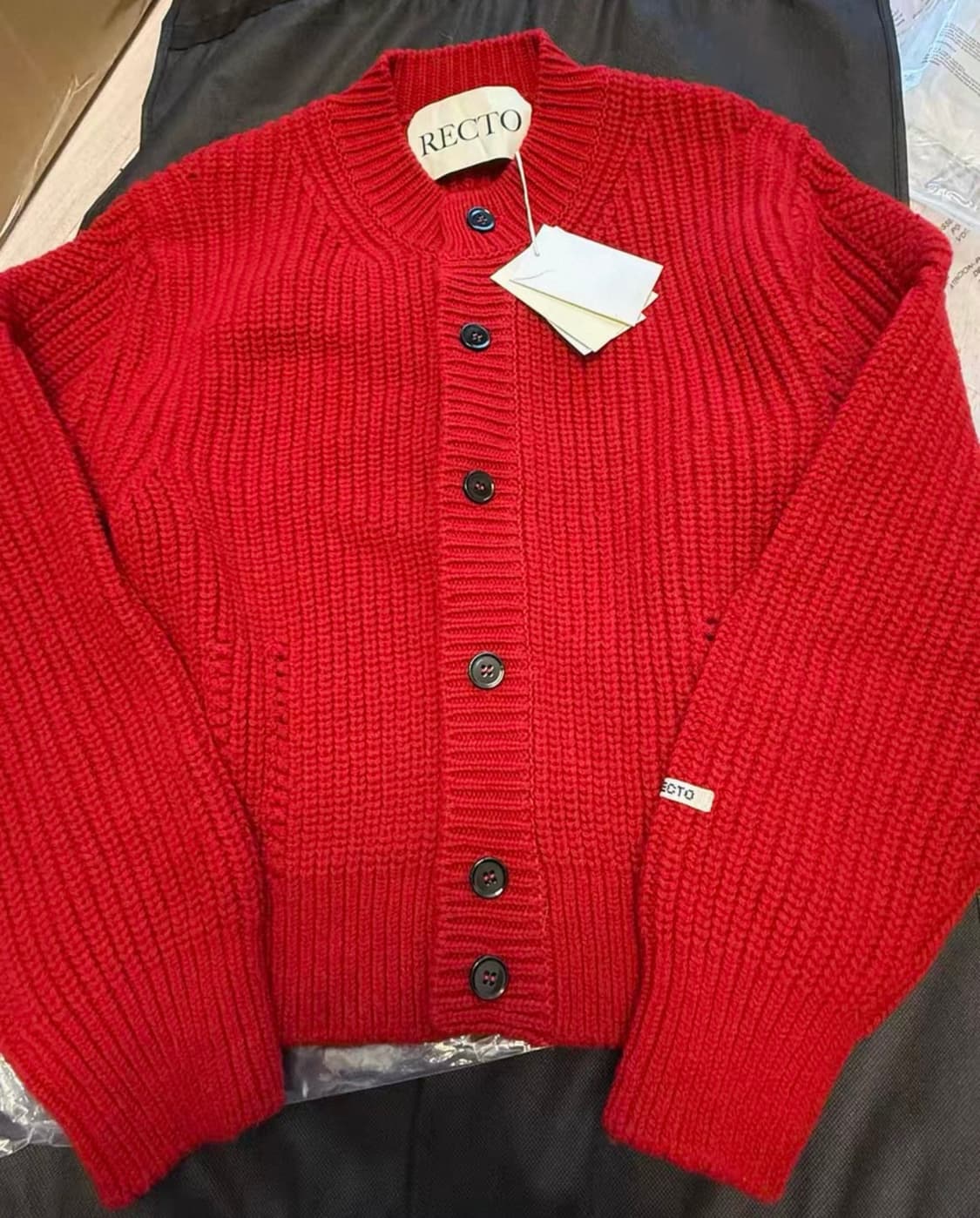 렉토 청키 울 가디건 M 상품이미지1