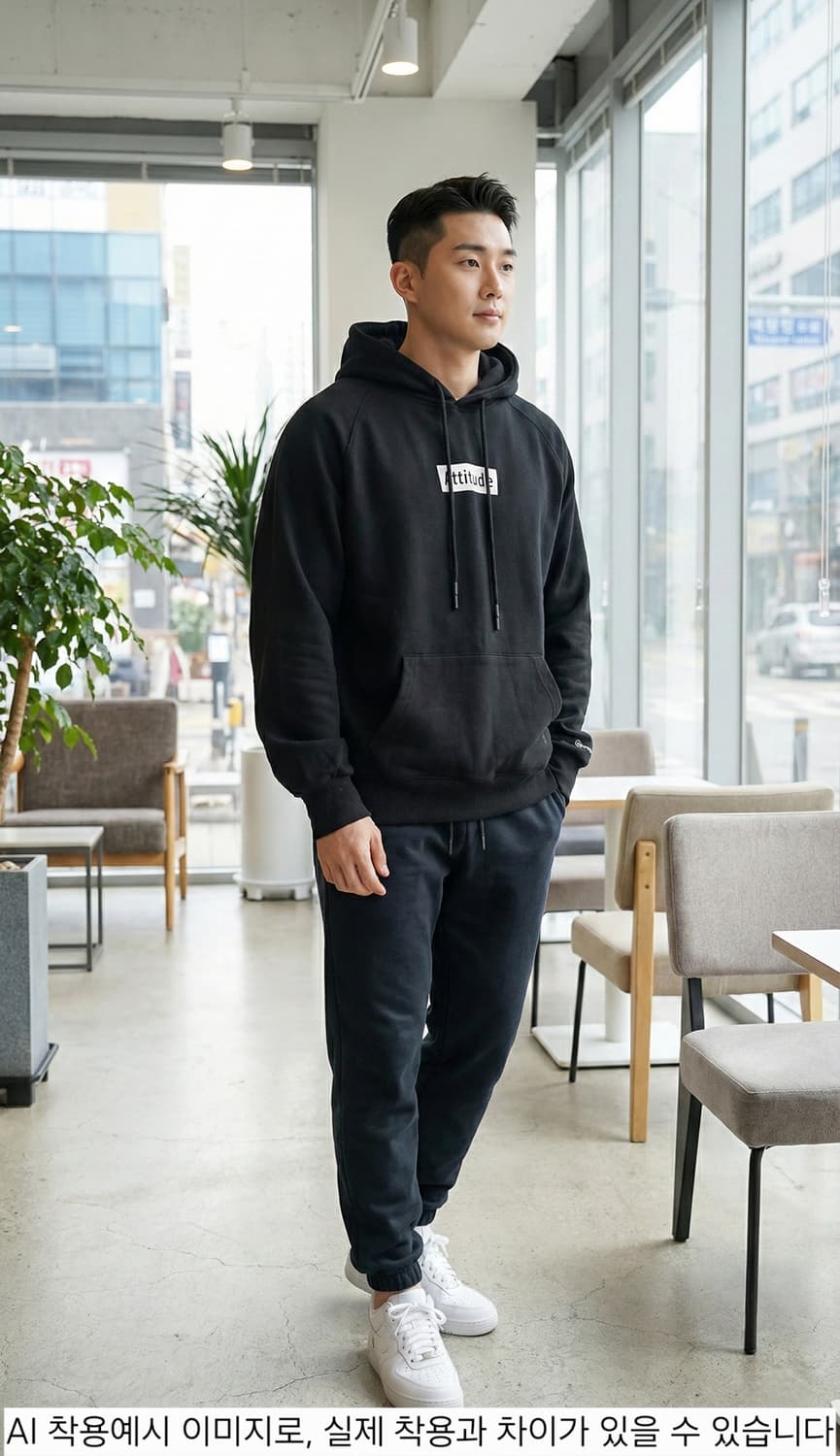 세븐 퍼센트(Seven Percent) 애티튜드 박스 로고 후드티 상품이미지1