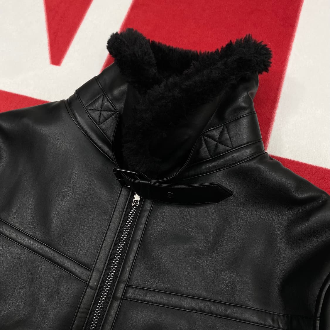 빈티지 크롭 무스탕 여성 Free 상품이미지4