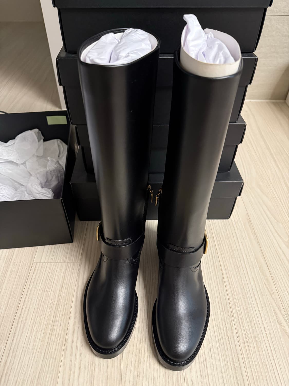 coach 코치 메들린 블랙 롱부츠 새상품 상품이미지1