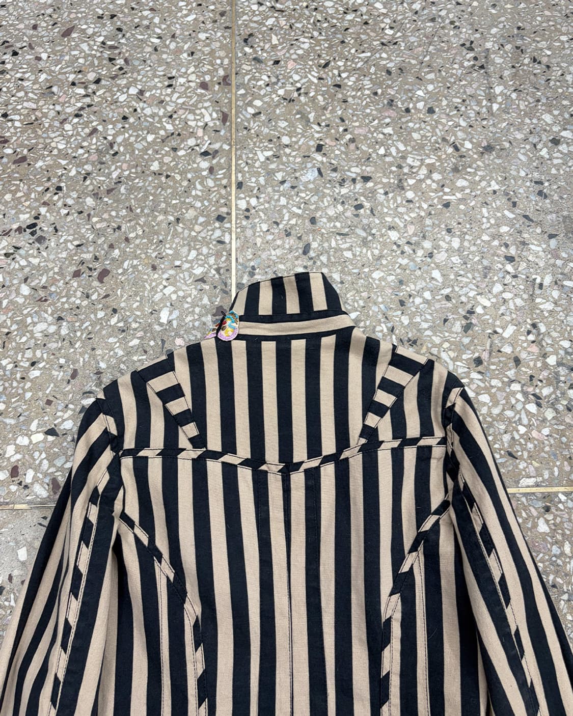 가에타노 나바라 2004S/S 스트라이프 아플리케 자켓 상품이미지6