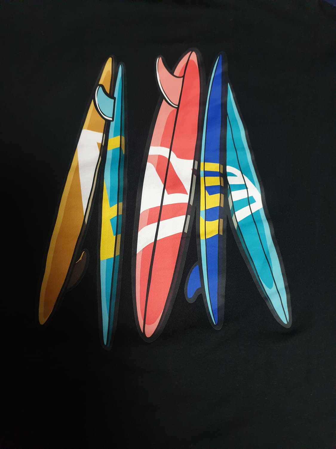 뉴에라 우먼스 서핑보드 반팔티 블랙 (S) 상품이미지4