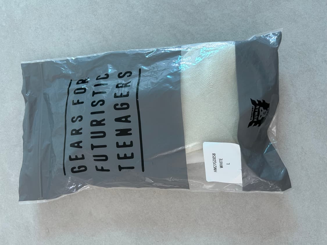 휴먼메이드 HM 로고 삭스 화이트 L 상품이미지2