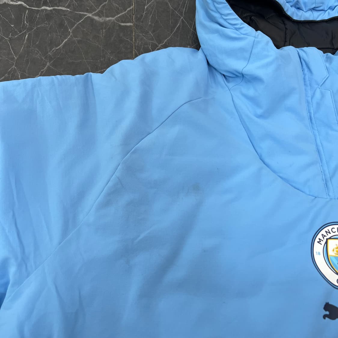 푸마 맨체스터 시티 누빔 리버시블 패디드 트레이닝 점퍼자켓 상품이미지7